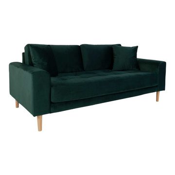 ebuy24 Sofa Lido Sofa 2,5 Pers. velour inkl. 2 dekorative Kiss