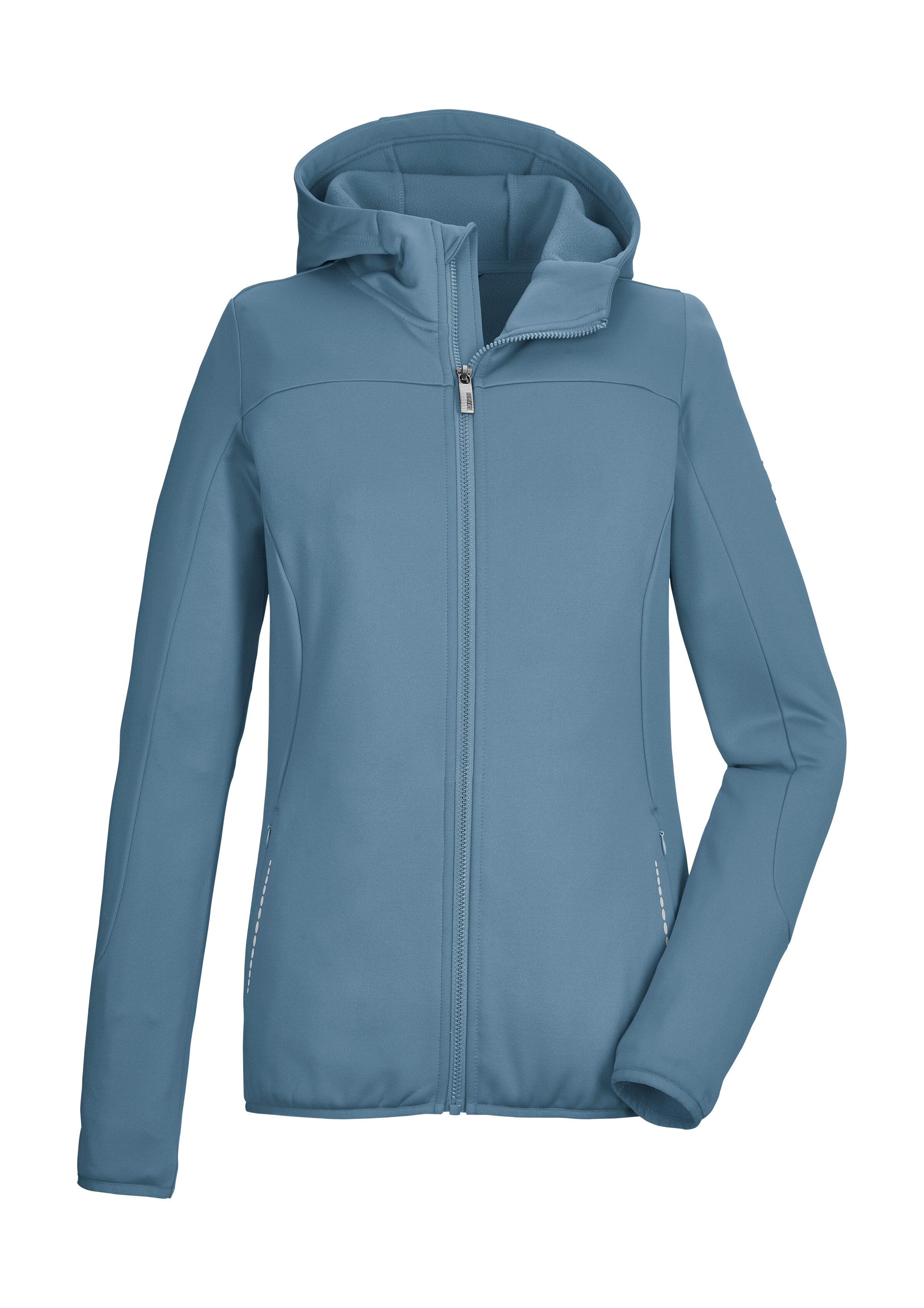 Killtec Strickjacke KOW 7 WMN FLX JCKT Sportliche Damenjacke, Comfort-Stretch, Kinnschutz, Taschen
