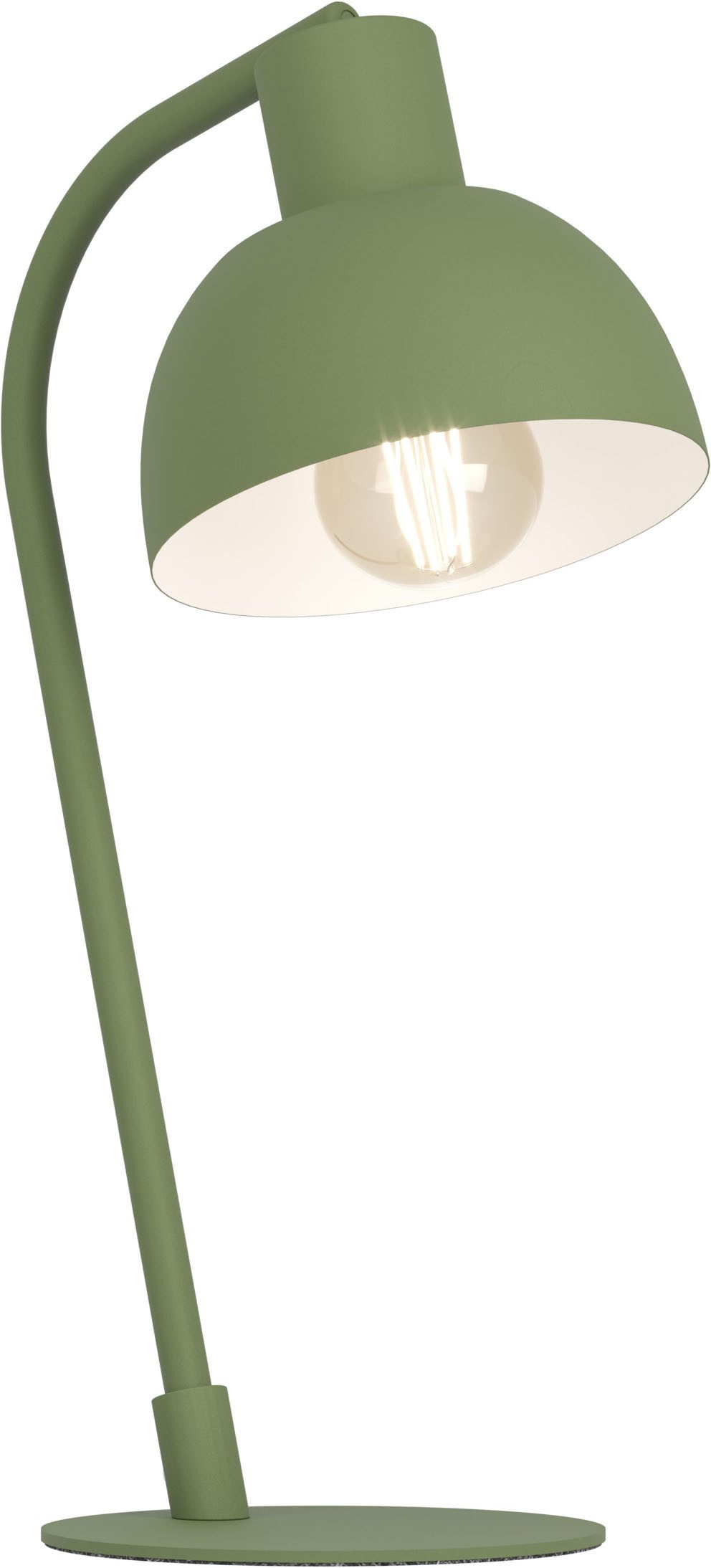 EGLO LED Tischleuchte CAZALILLA, ohne Leuchtmittel, Tischlampe Skandinavisch, Retro Tischleuchte, Leselampe, E27 Fassung