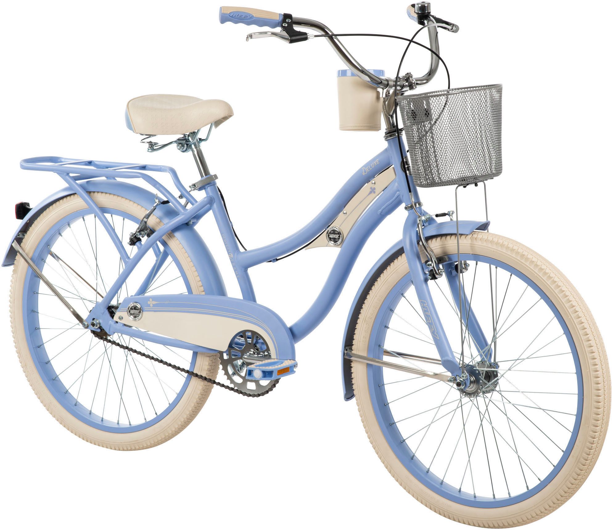 Huffy Youth Bicycle Deluxe 24-Inch Bicycle, Blue