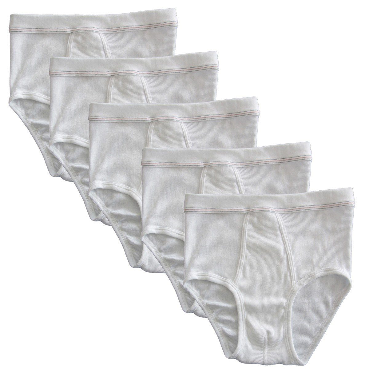 HERMKO Slip 3248 (Pack, 5er) 100 % Bio-Baumwolle Doppelripp mit Eingriff hergestellt in EU