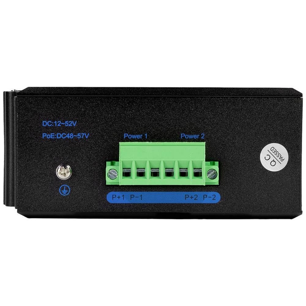 LogiLink Industrie Fast Ethernet 8-Port, Netzwerk-Switch (PoE-Funktion) PoE-Switch