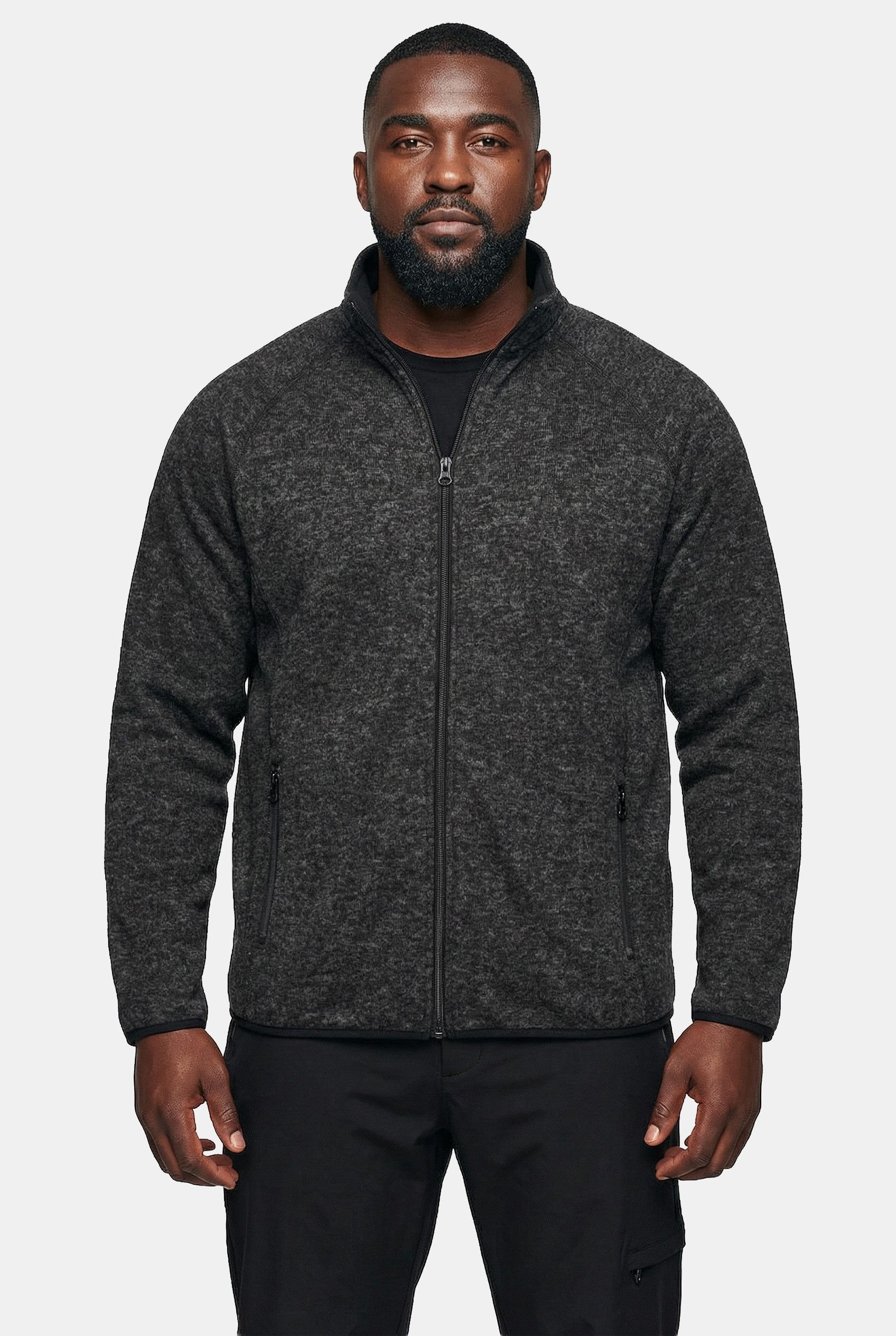 Fleecejacke Strickfleece-Jacke
