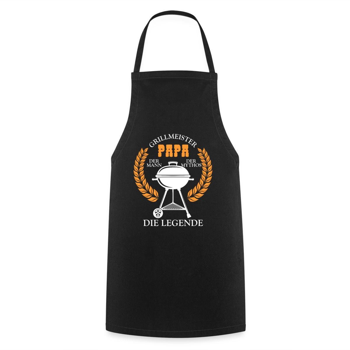 Spreadshirt Kochschürze Grillmeister Papa Mann Mythos Legende Kochschürze, (1-tlg)