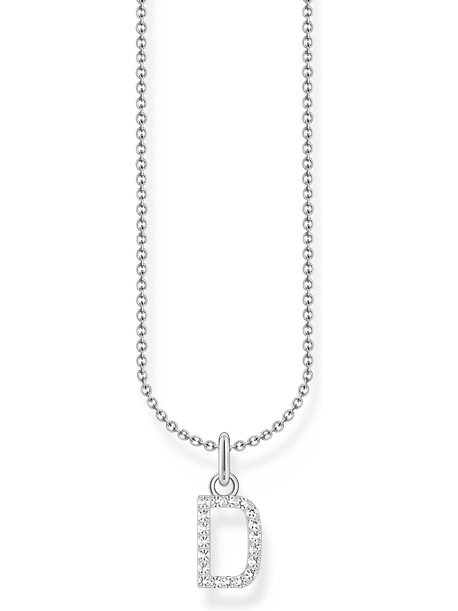 Silberkette Thomas Sabo Damen-Kette 925er Silber Zirkonia