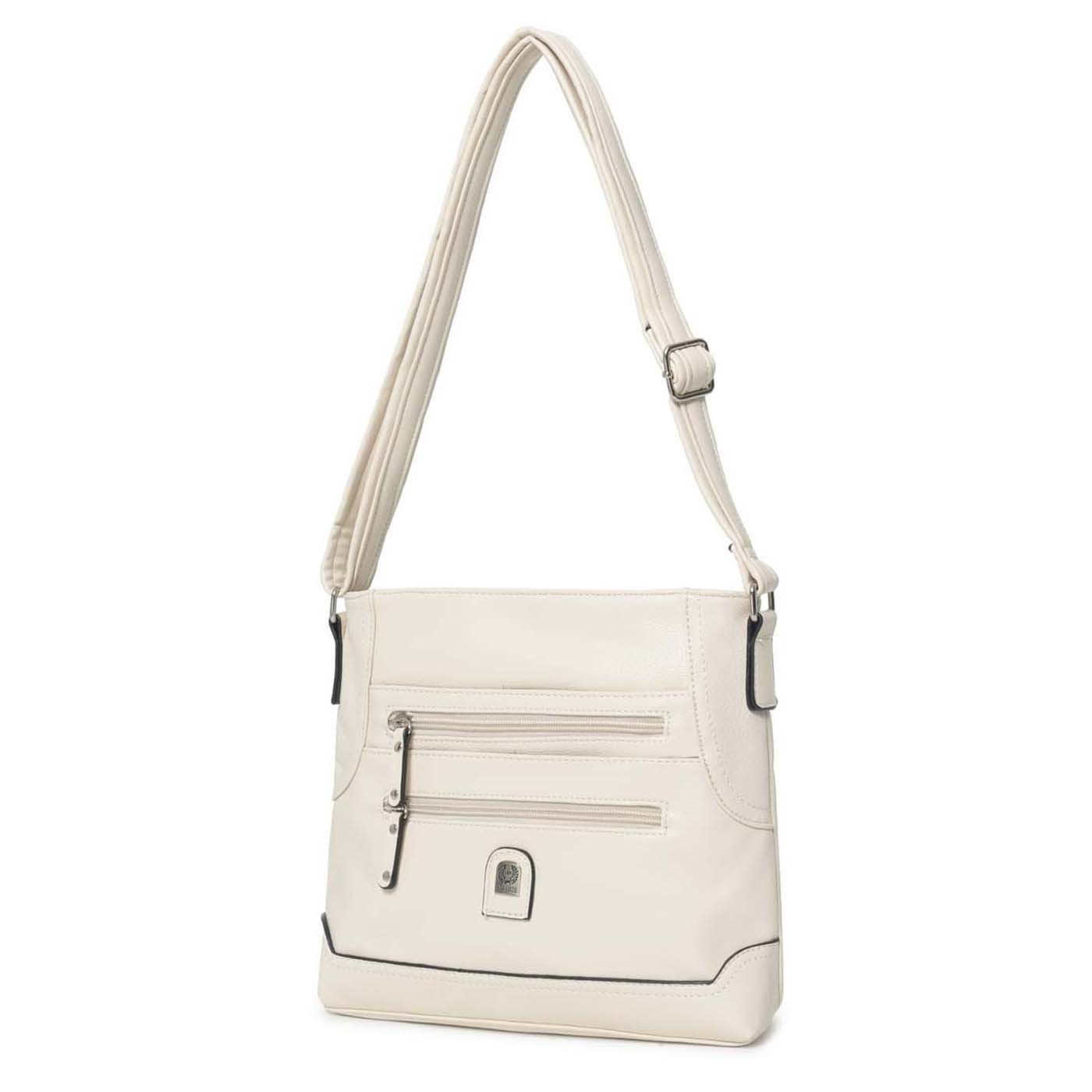 ITALYSHOP24 Schultertasche Damen Tasche Umhängetasche CrossBody Schultertasche CrossOver, Vintage Shopper Leder Optik Reisetasche Handtasche