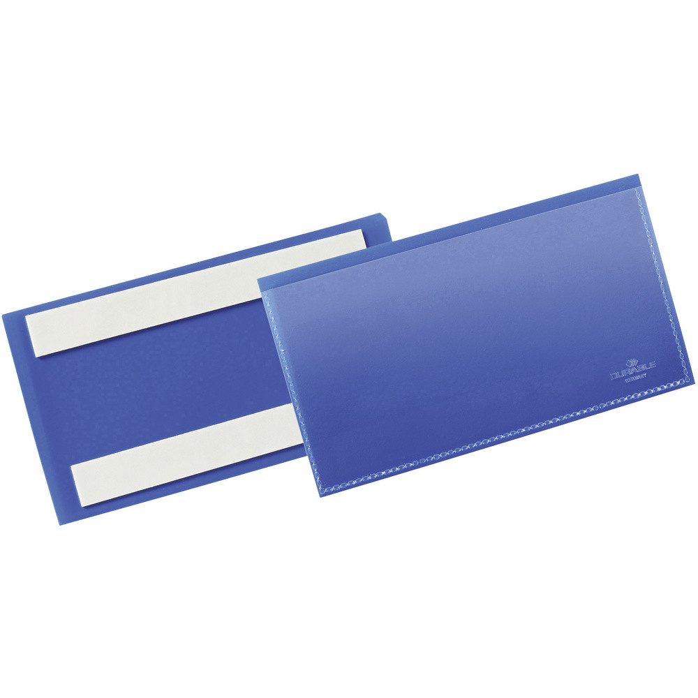 DURABLE Magnettafel Durable 176207 Etikettentasche, selbstklebend Blau (B x H) 163 mm x 67