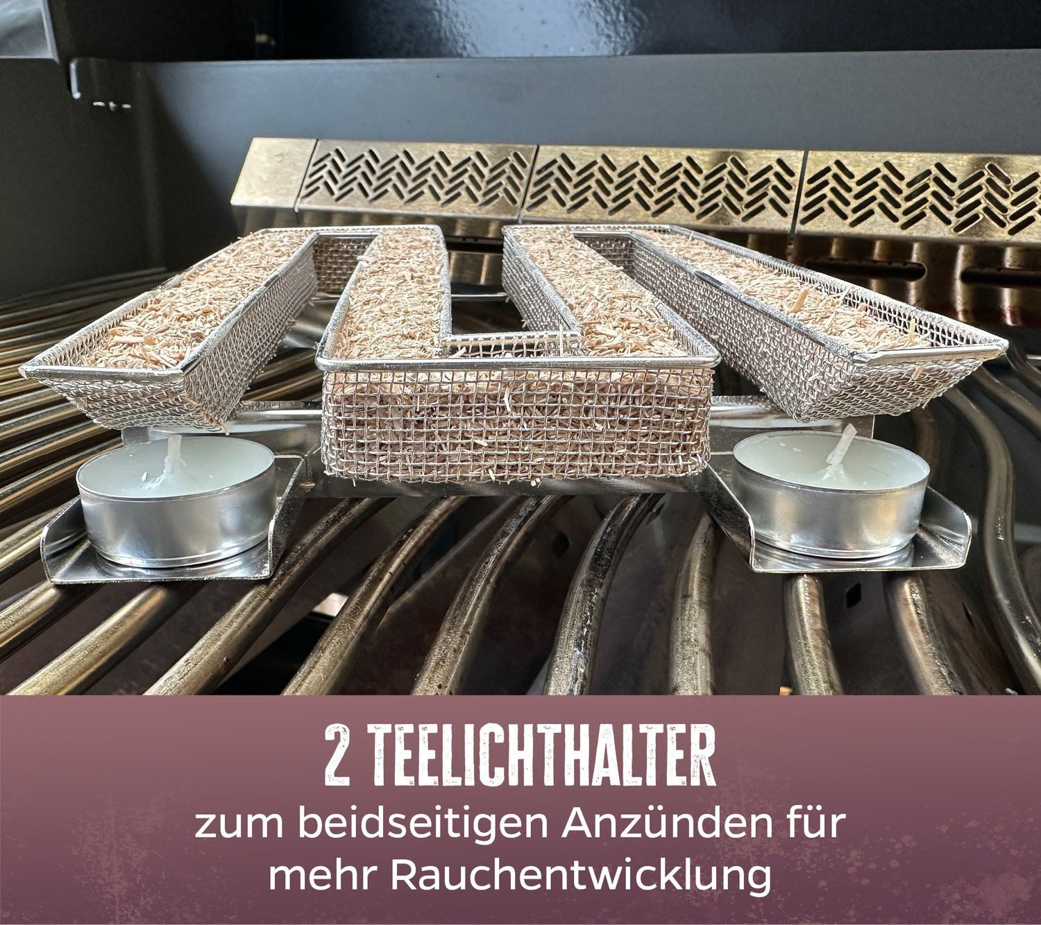 Grillfürst Räucherbox Grillfürst Kaltrauchgenerator / Räucherschnecke eckig