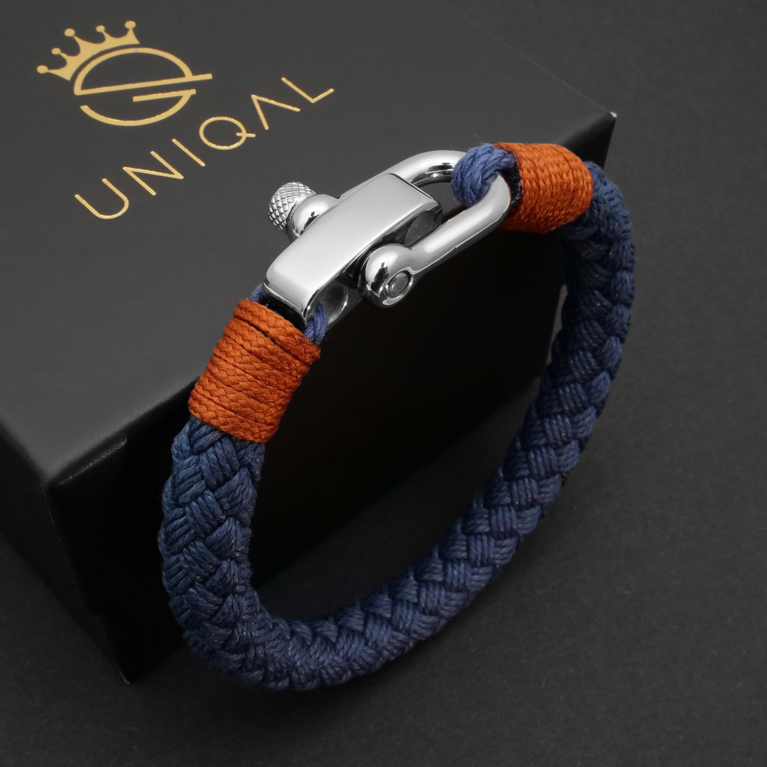 UNIQAL.de Armband Maritime Armband aus Segeltau "TAUWERK" nautics, Schäckel günstig online kaufen