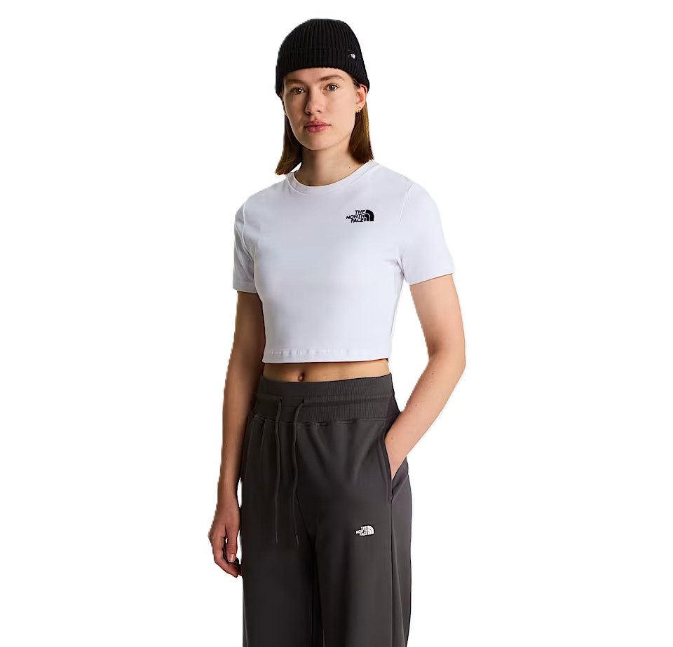 Kurzarmshirt Croptop Damen - Kurzgeschnittenes The Northface Damenshirt