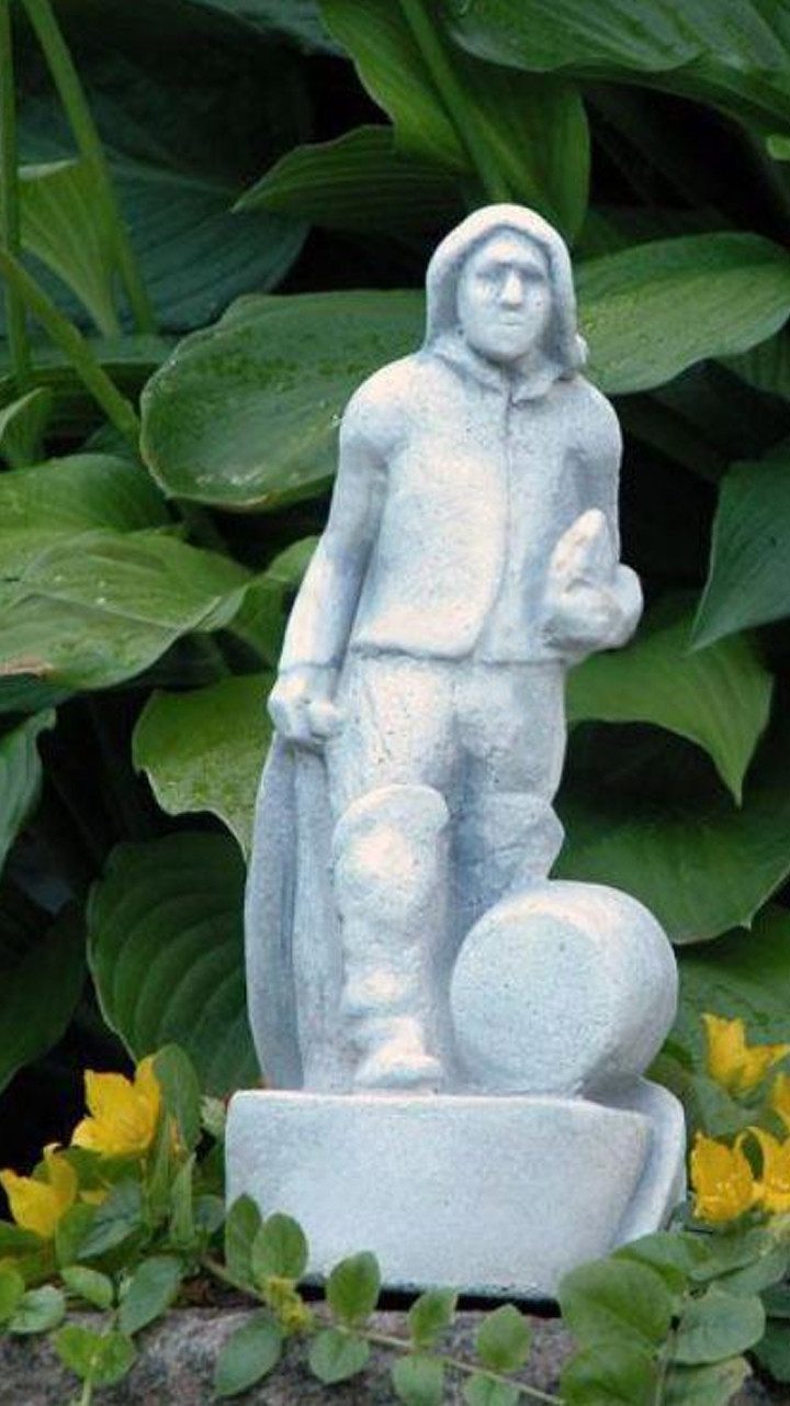 Xlmoebel Skulptur Fischer Statue aus hochwertigem Material für Garten-Dekoration (Skulptur), Hergestellt in Europa