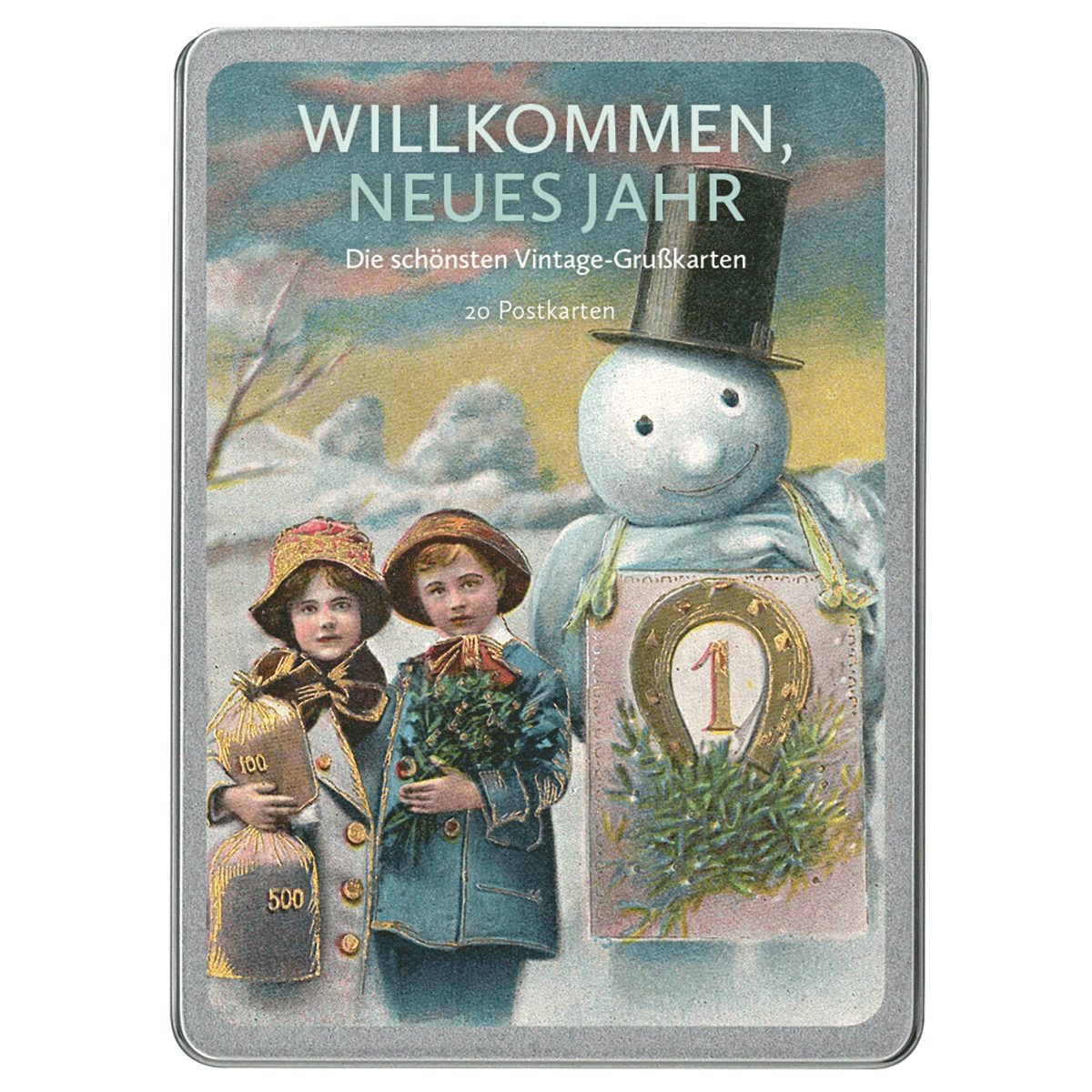 Postkarte Willkommen, neues Jahr: Die schönsten Vintage-Grußkarten