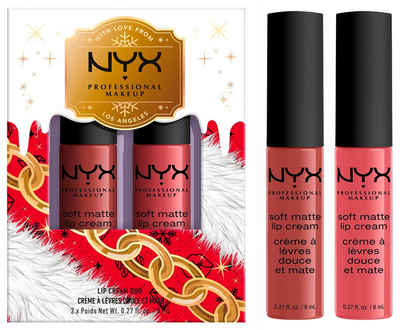 NYX Lippenstift Professional Makeup X-Mas Soft Matte Lip Cream Duo