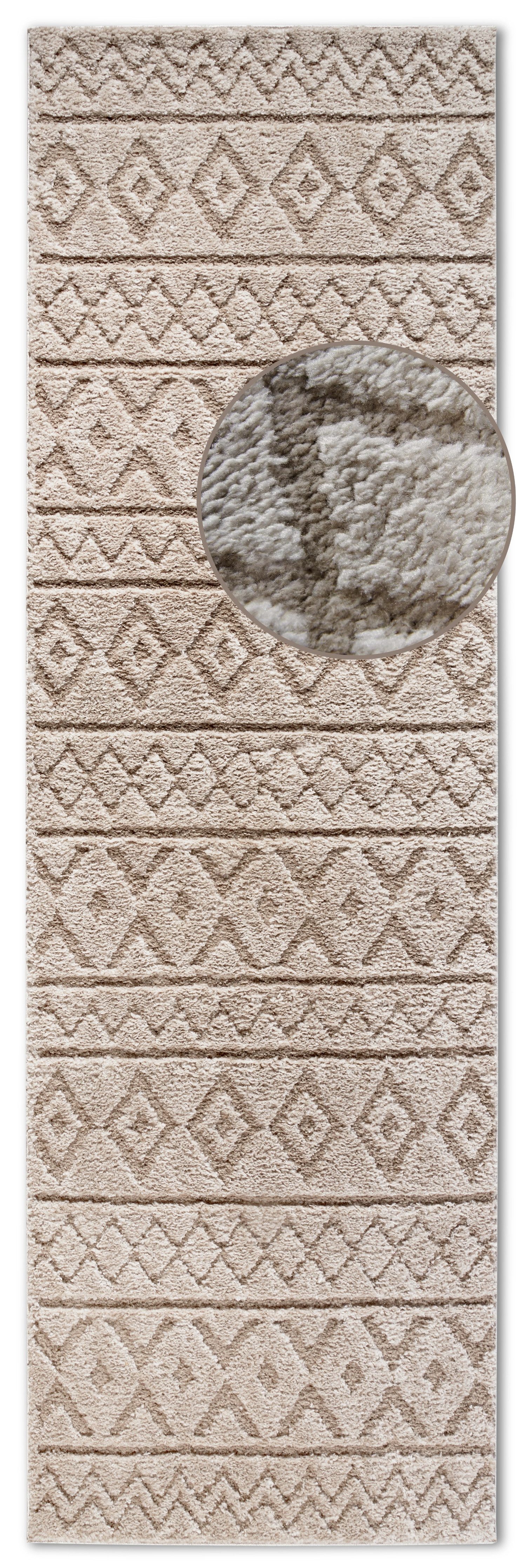 ELLE DECORATION Designteppich »Itinerance«, rechteckig, 18 mm Höhe, Hochflo günstig online kaufen