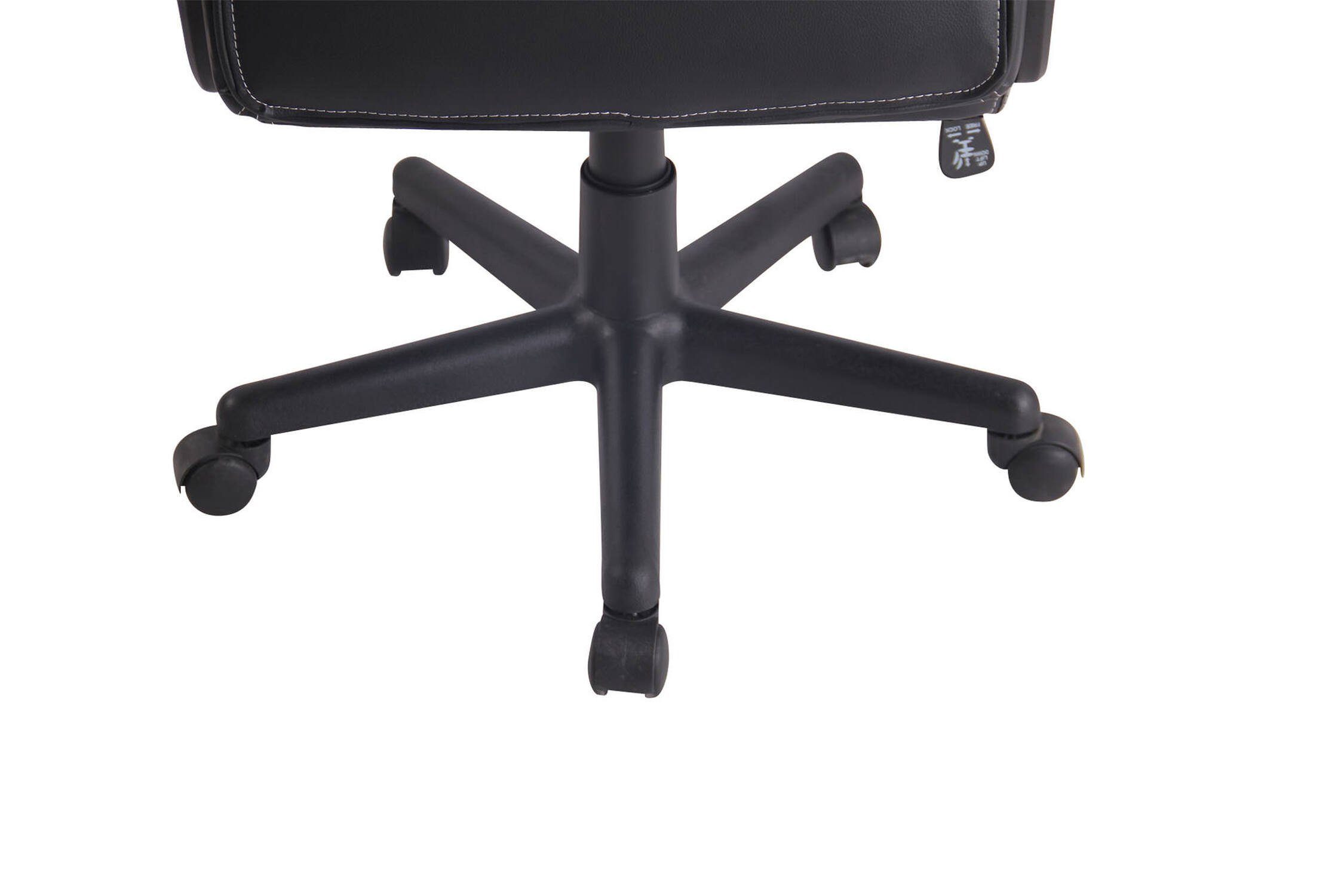 TPFLiving Gaming-Stuhl Elon drehbar Rückenlehne und Chefsessel, Bürostuhl Sitz: Gestell: Kunstleder, Drehstuhl, 360° - höhenverstellbar - bequemer Kunststoff (Schreibtischstuhl, mit schwarz/rot XXL), schwarz Netzbezug