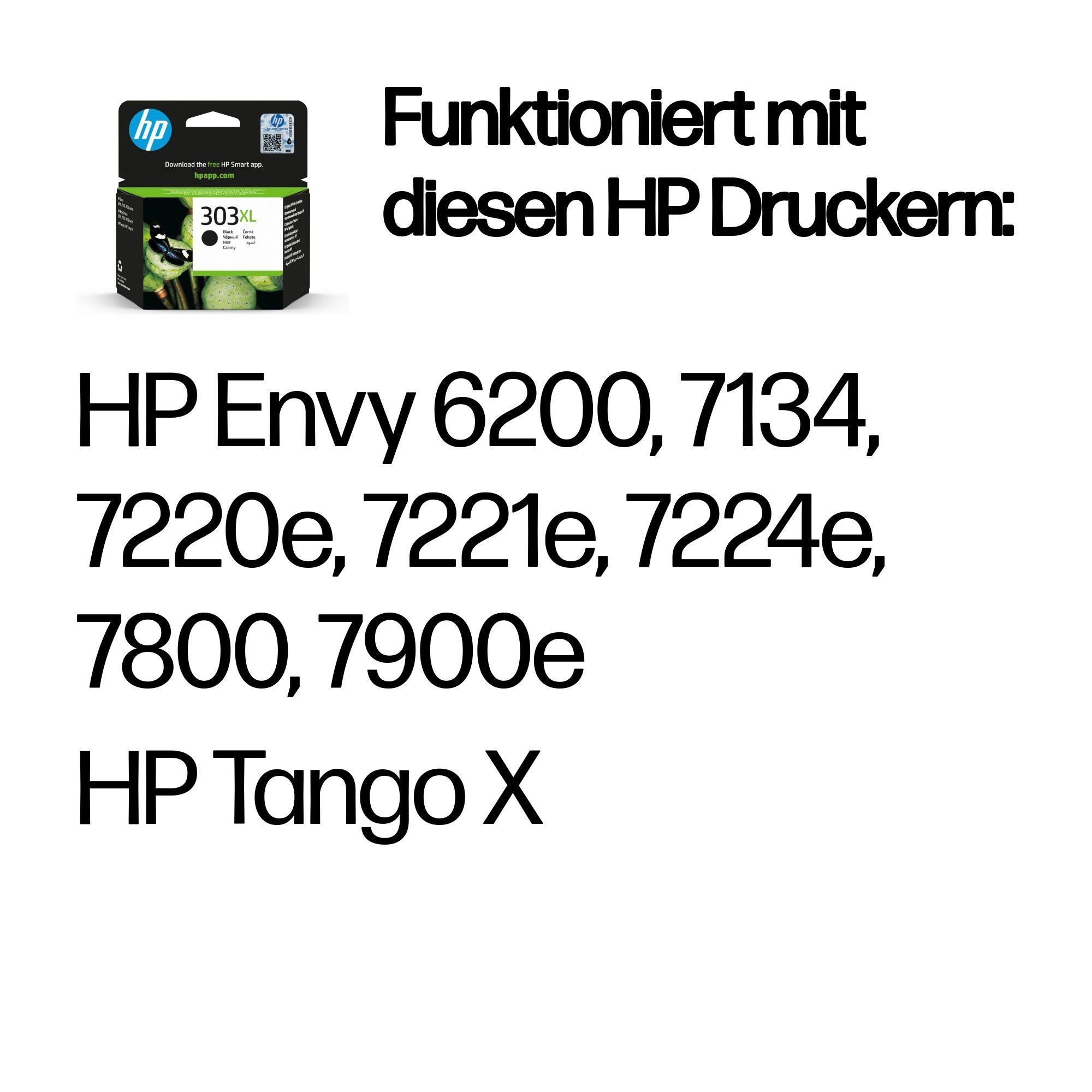 HP HP Tintenpatrone Nr. 303XL T6N04AE schwarz (ca. 60 Tintenpatrone – Bild 2 von 5