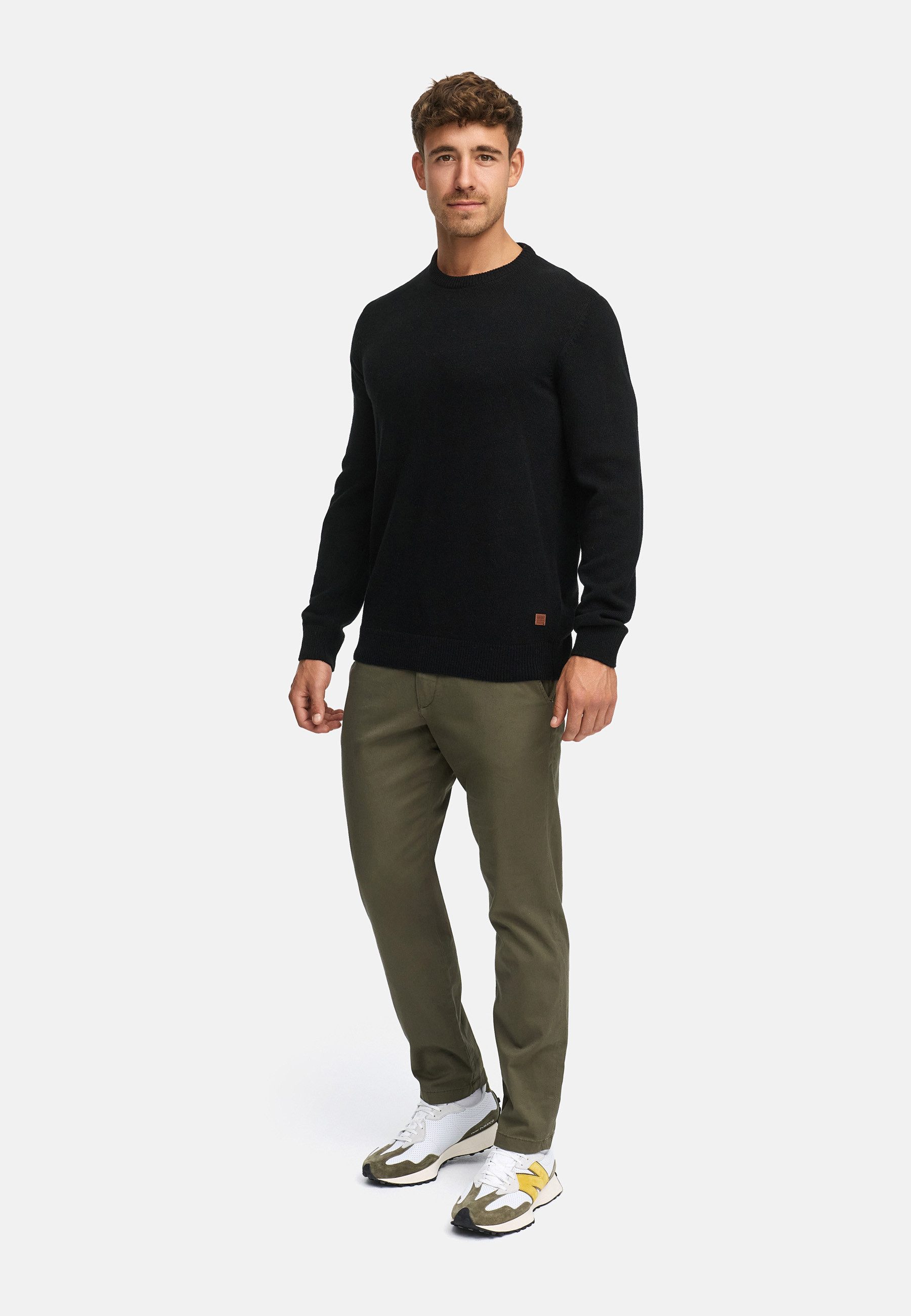 Indicode Strickpullover Herren INMargous o-neck Pullover Herrenpullover Herrenpullover mit Rundhalsausschnitt