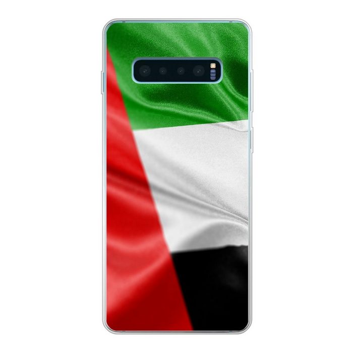 MuchoWow Handyhülle Die Flagge der Vereinigten Arabischen Emirate Phone Case Handyhülle Samsung Galaxy S10+ Silikon Schutzhülle