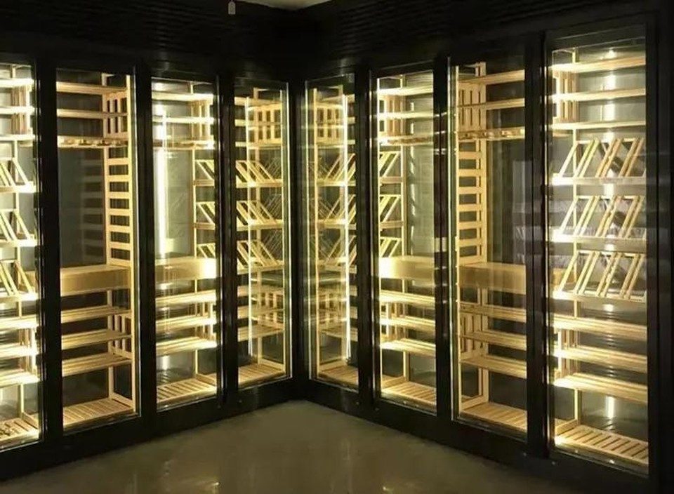 Xlmoebel Weinschrank Weindisplay Weinschrank Flaschenregal Weinkühlschrank (1-St) Made in Europa