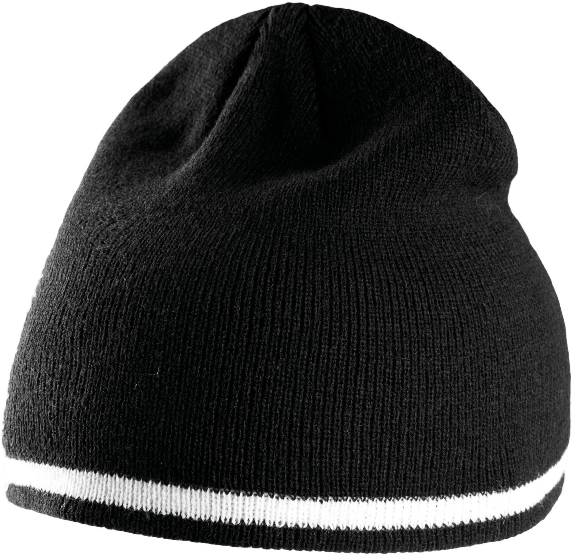 K-UP Bommelmütze Beanie Mütze mit Kontrastrand