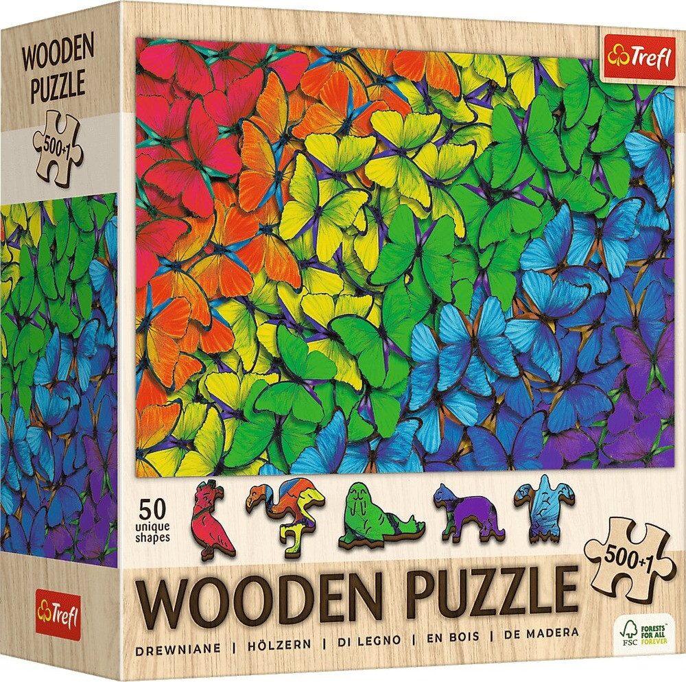 Trefl Puzzle TREFL Holzpuzzle Duhov, meistens 501 Puppen, Puzzleteile