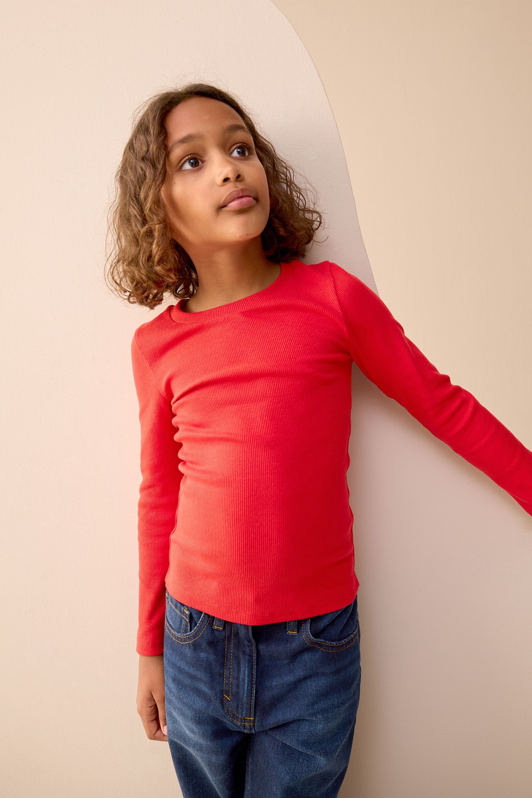 Next Langarmshirt Geripptes Langarmshirt (1-tlg)