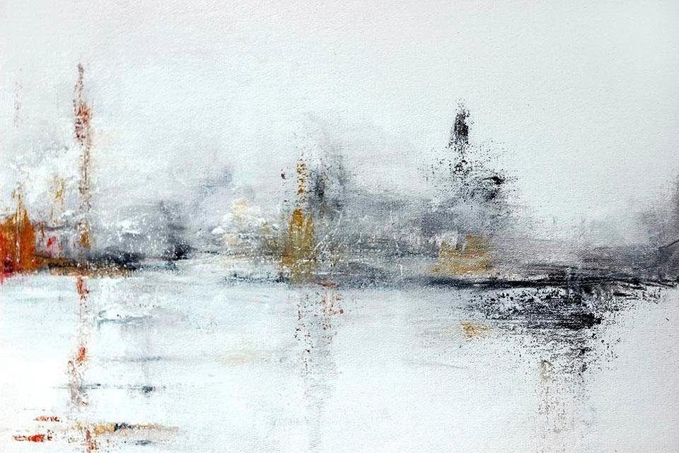 OTTO home Leinwandbild Marmoroptik, Abstrakte, Kunst, Marmor, Modern, Spa, Spa Bilder, Premium-Leinwandstoff, Handarbeit aus Deutschland, 90x60cm