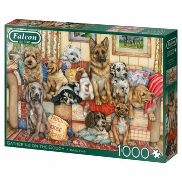 Jumbo Spiele Puzzle Falcon Gathering on the Couch 1000 Teile, 1000 Puzzleteile