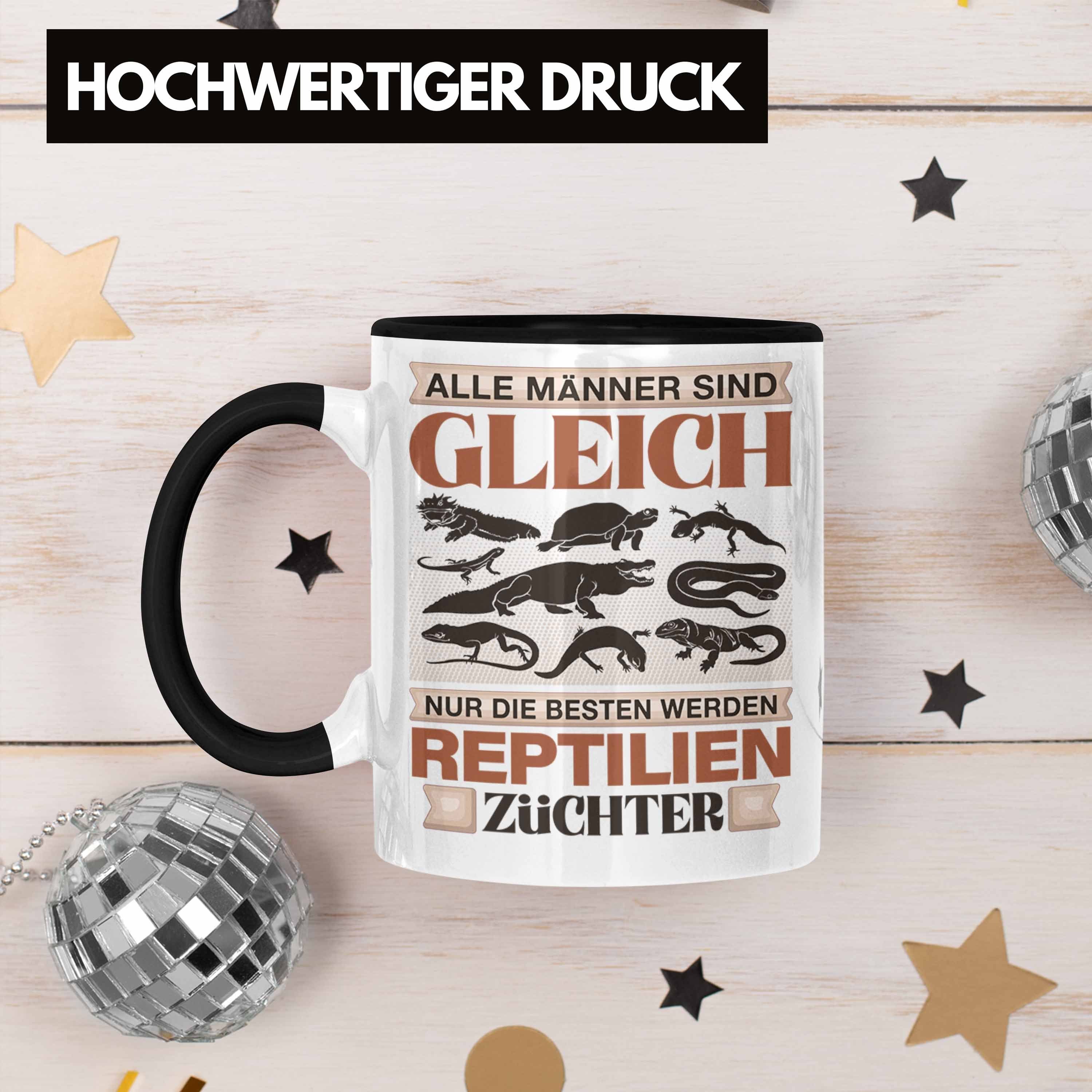 Tasse Geschenk Schwarz Geschenk - Tasse Reptilien Spruch Trendation Trendation Lustiger Züchter