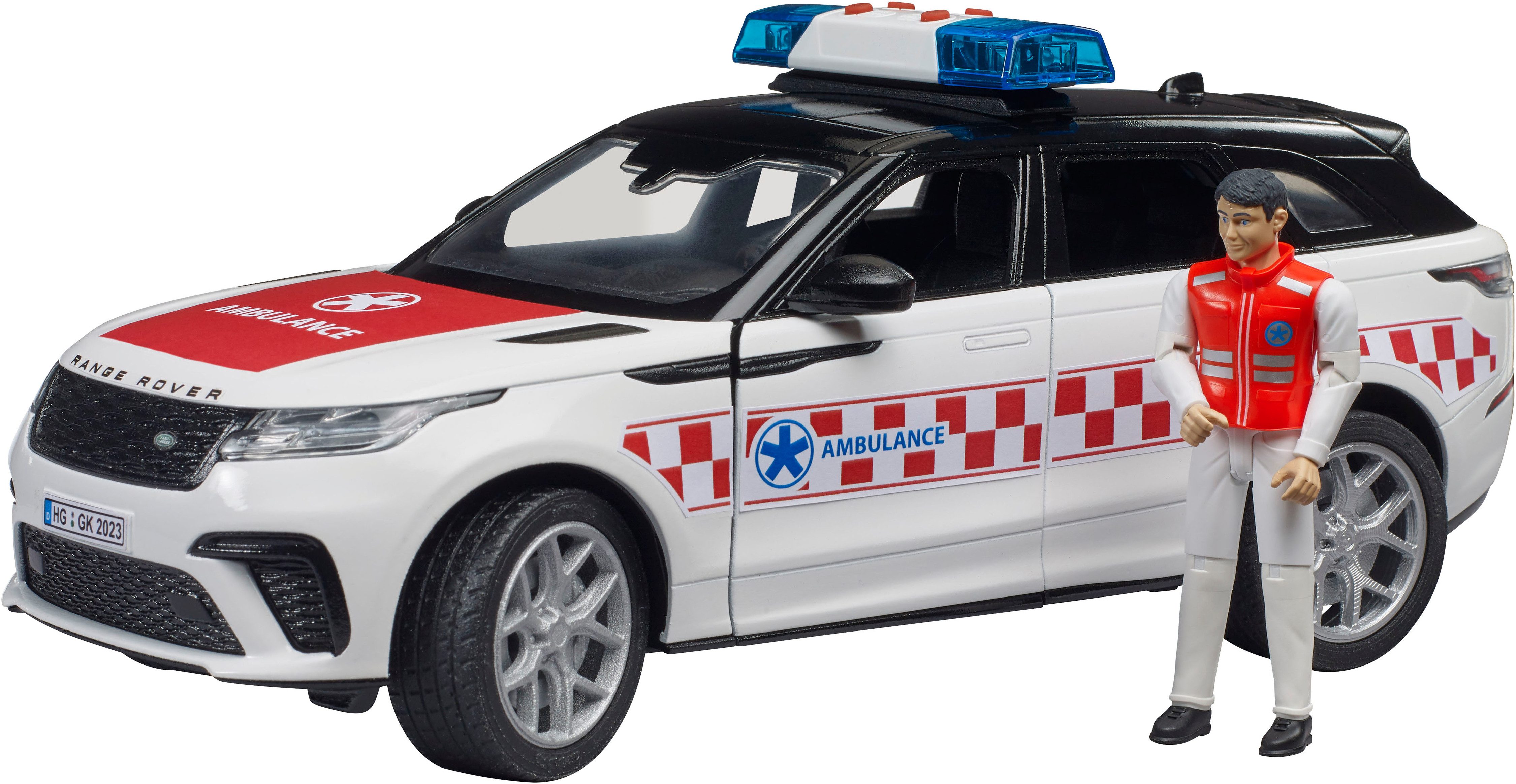 Bruder® Spielzeug-Auto Range Rover Velars Notarzt 1:16 mit Notarztfigur (02 günstig online kaufen
