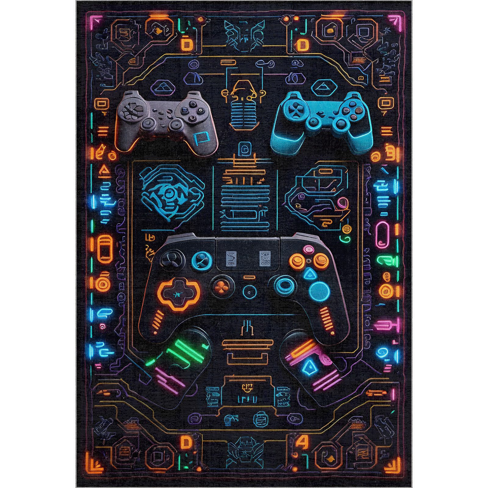 Bamyum Teppich Gameking Chenille Druck Teppich, Gaming Videospiel Waschbare günstig online kaufen