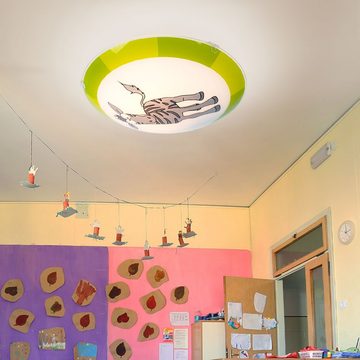 etc-shop Dekolicht, Leuchtmittel inklusive, Warmweiß, Jugend Wand lampe Kinder Zimmer Motiv Zebra Muster