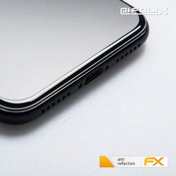 atFoliX Schutzfolie für Apple iPhone X, (3er Set), Entspiegelnd und stoßdämpfend