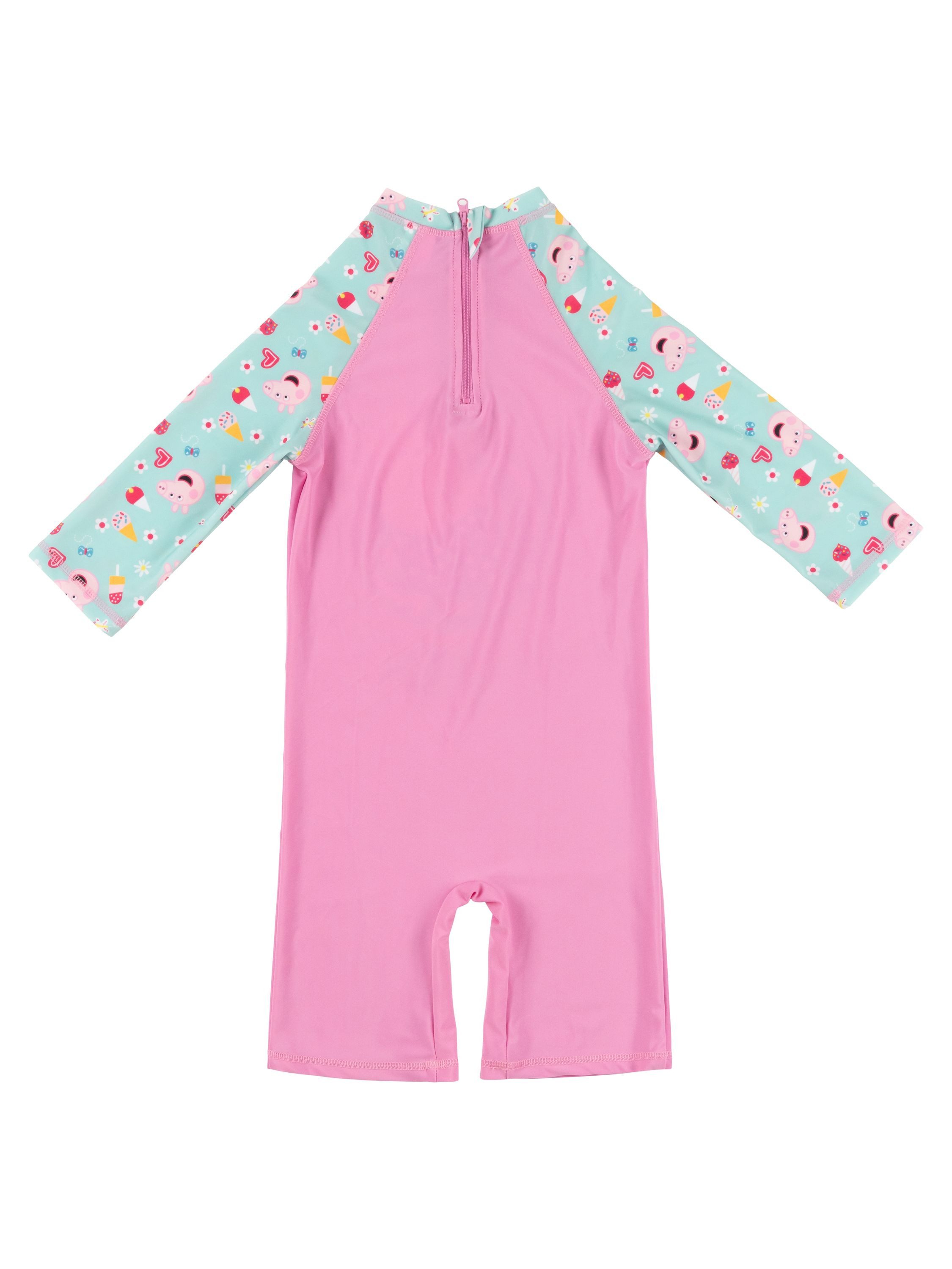 United Labels® Badeanzug Peppa Wutz Schwimmanzug UV-Schutz 50 Overall Badeanzug Einteiler