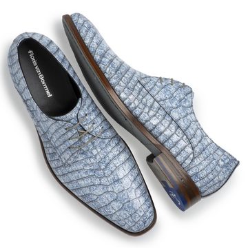 Floris van Bommel Floris Dressed Blue Reptile print Sneaker