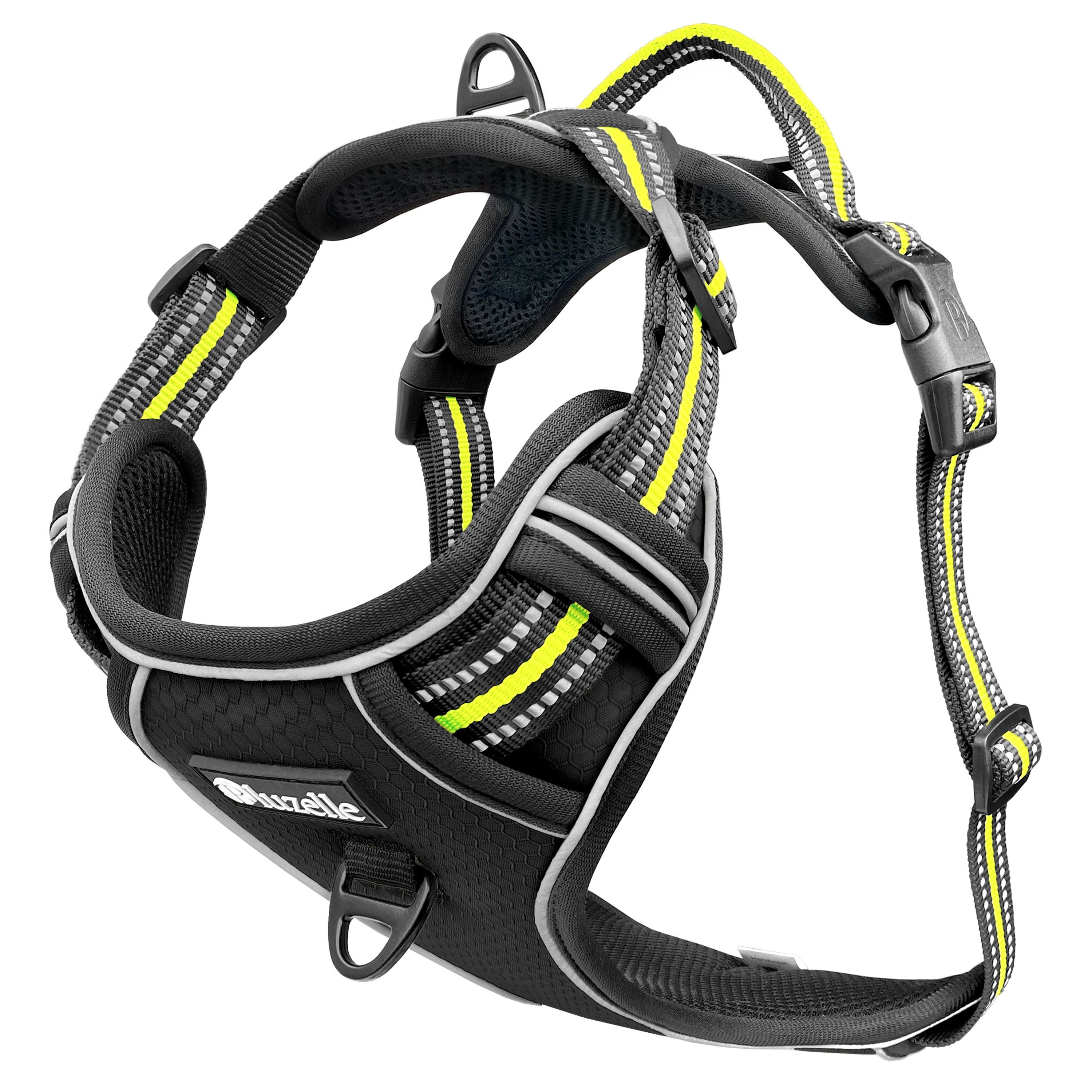 Bluzelle Hunde-Sicherheitsgeschirr Hundegeschirr mit Tasche / kleine Hunde S / Anti-Zug Reflektierend, Polyester, Nylon, EVA Schaumstoff, Zugstopp Hundeweste Brustgeschirr mit Griff / Atmungsaktiv, Gepolstert