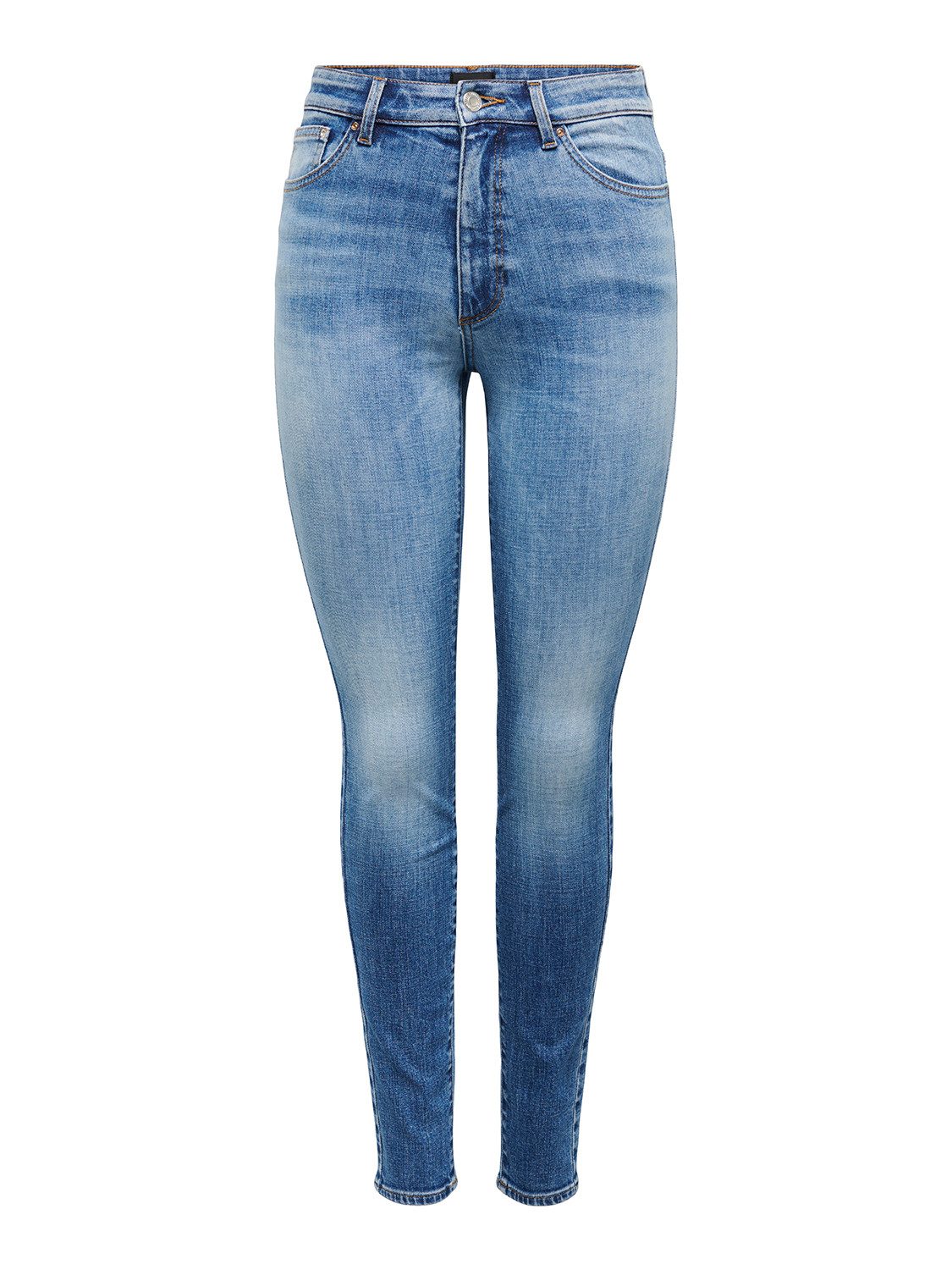 ONLY Skinny-fit-Jeans Jeans Skinny Fit hohe Taille Reißverschluss Gürtelschlaufen ONLFOREVER ICON HW SK LAK DNM REA474NOOS