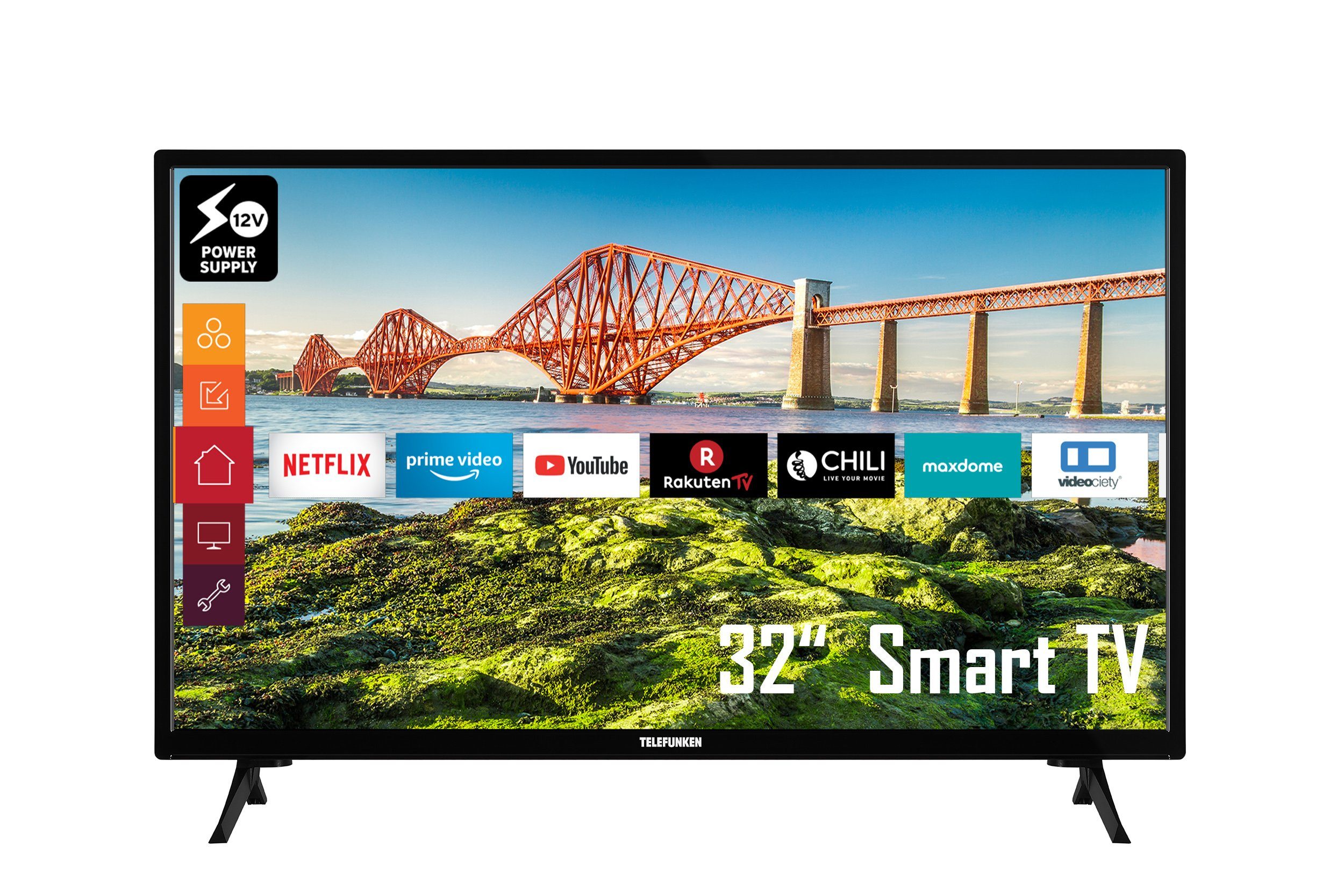 Telefunken XH32J511V LCD-LED Fernseher (80 cm/32 Zoll, HD-ready, Smart TV,  12 Volt, Triple-Tuner, 6 Monate HD+ gratis) online kaufen | OTTO