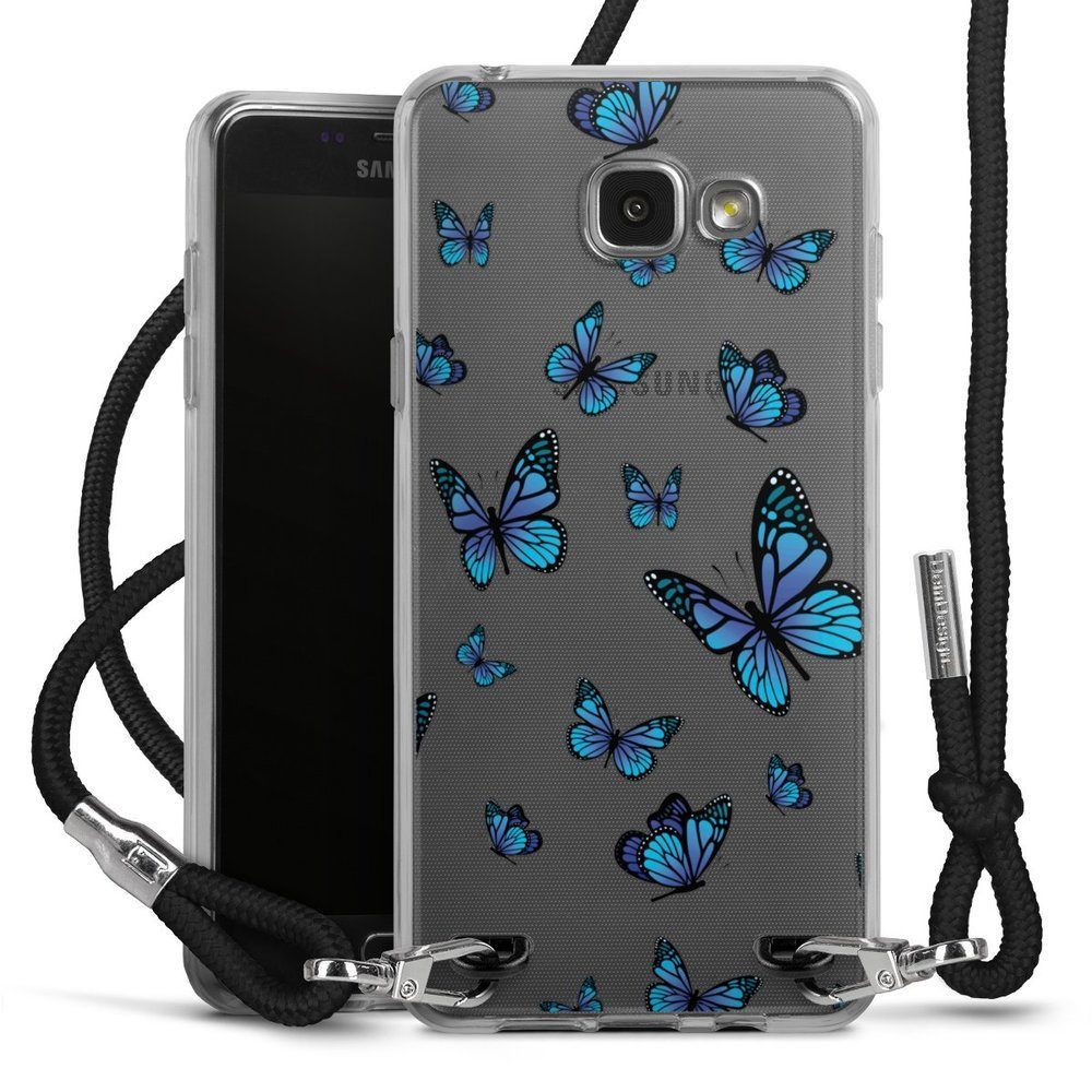 DeinDesign Handyhülle Schmetterling Muster transparent Butterfly Pattern  Transparent, Samsung Galaxy A5 (2016) Handykette Hülle mit Band Case zum  Umhängen