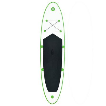vidaXL Schlauchboot Aufblasbares Stand Up Paddle Board Set Grün und Weiß