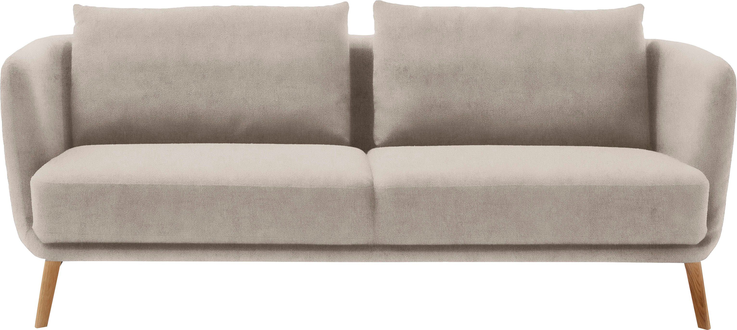 SCHÖNER WOHNEN-Kollektion 3-Sitzer Pearl - 5 Jahre Hersteller-Garantie, auch in Bouclé, Maße (B/H/T): 210/71/91 cm, Füße Massivholz