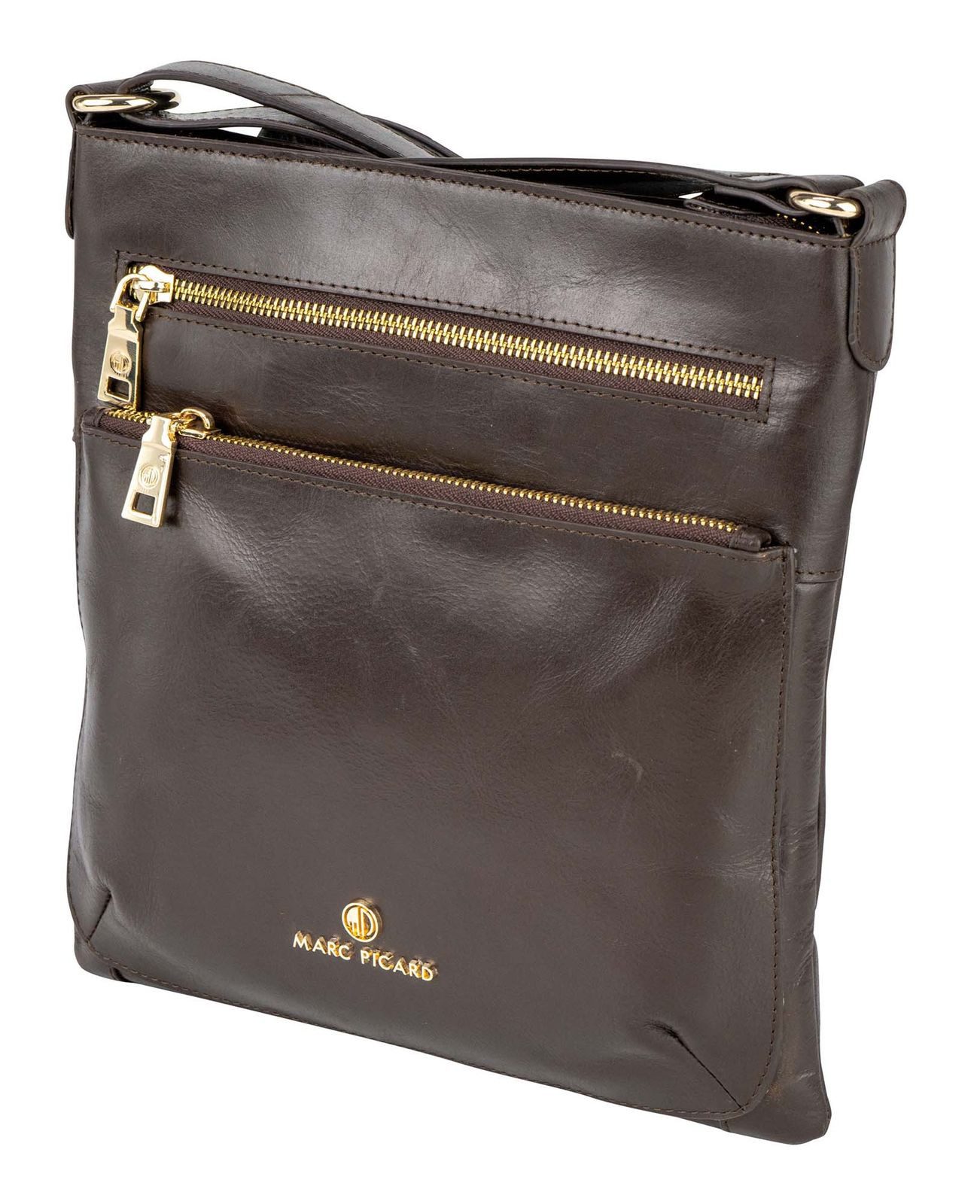 Marc Picard Umhängetasche Crossover Bag, aus echtem Rindsleder