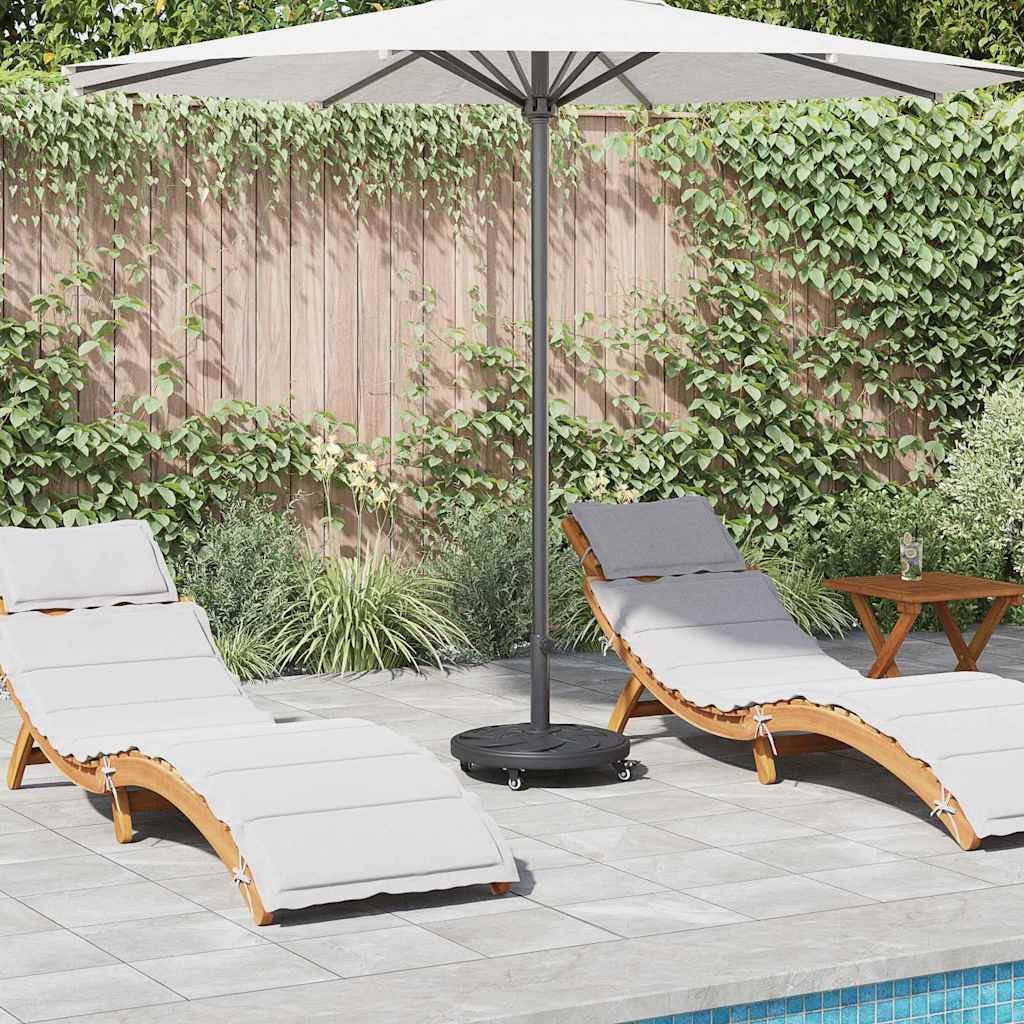 vidaXL Schirmhalter Sonnenschirmständer Art Deco Schwarz Ø 45 x 39,5 cm Eisen, 1 tlg.