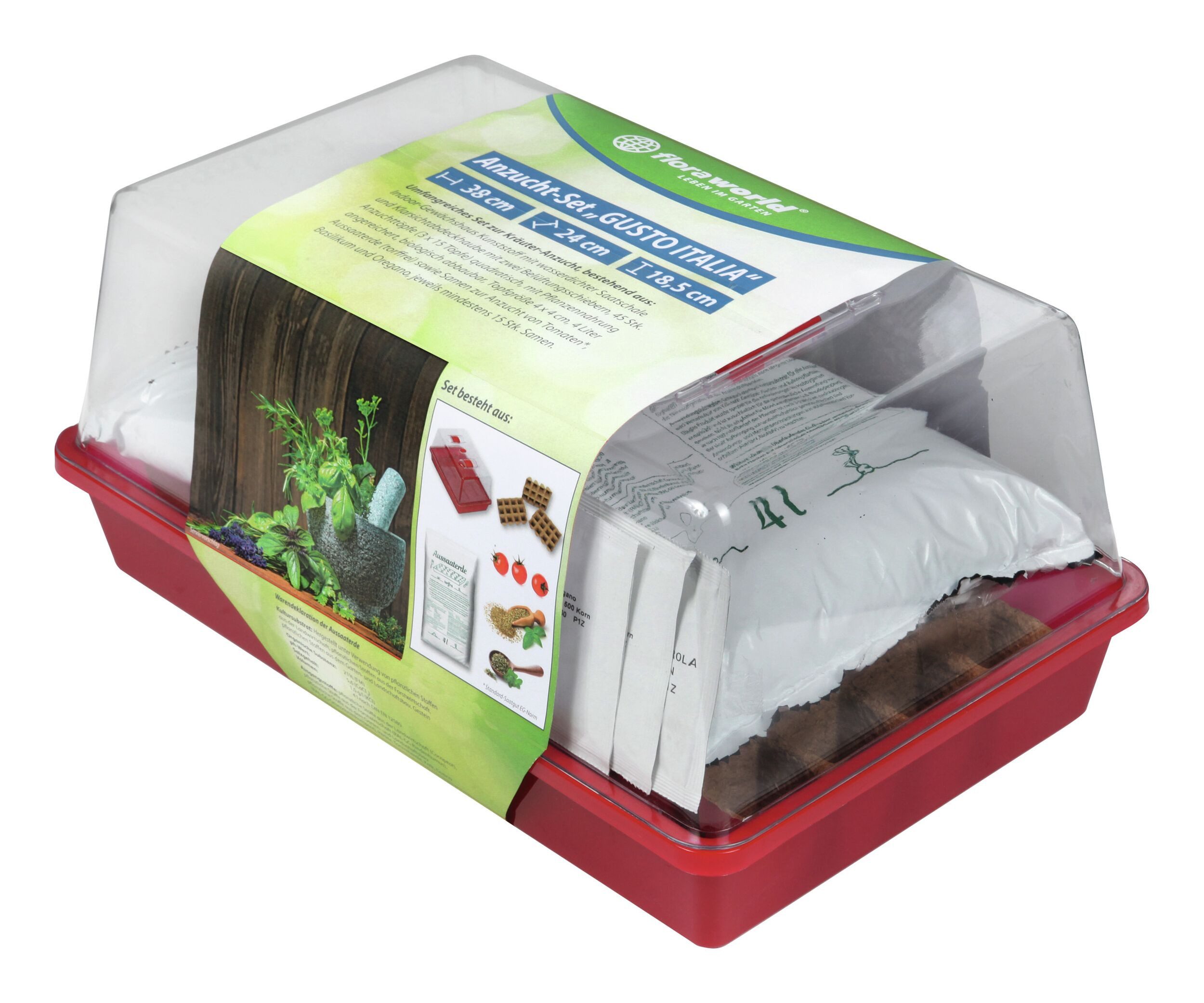Floraworld Anzuchttopf, Anzucht-Set "GUSTO ITALIA" comfort