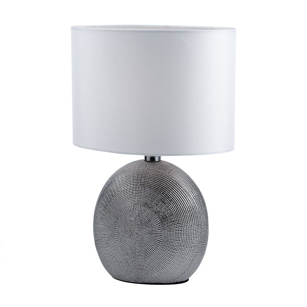 etc-shop Tischleuchte, Tischleuchte Leuchtmittel inklusive, Tischlampe Nachttischlampe Wohnzimmer Keramik nicht