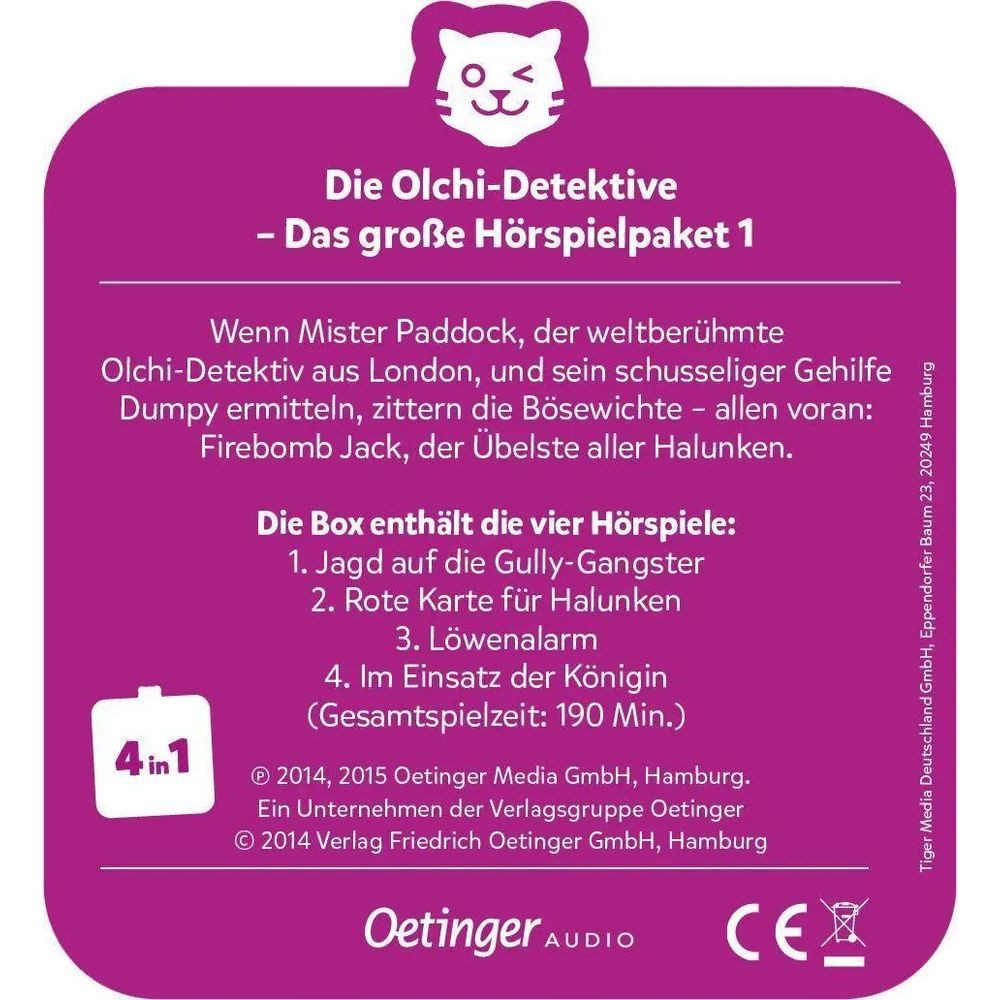 Tiger Media Deutschland GmbH Hörspiel tigercards Multicard - Olchi-Detektive - 4 Hörspiele (Folgen 1 - 4)