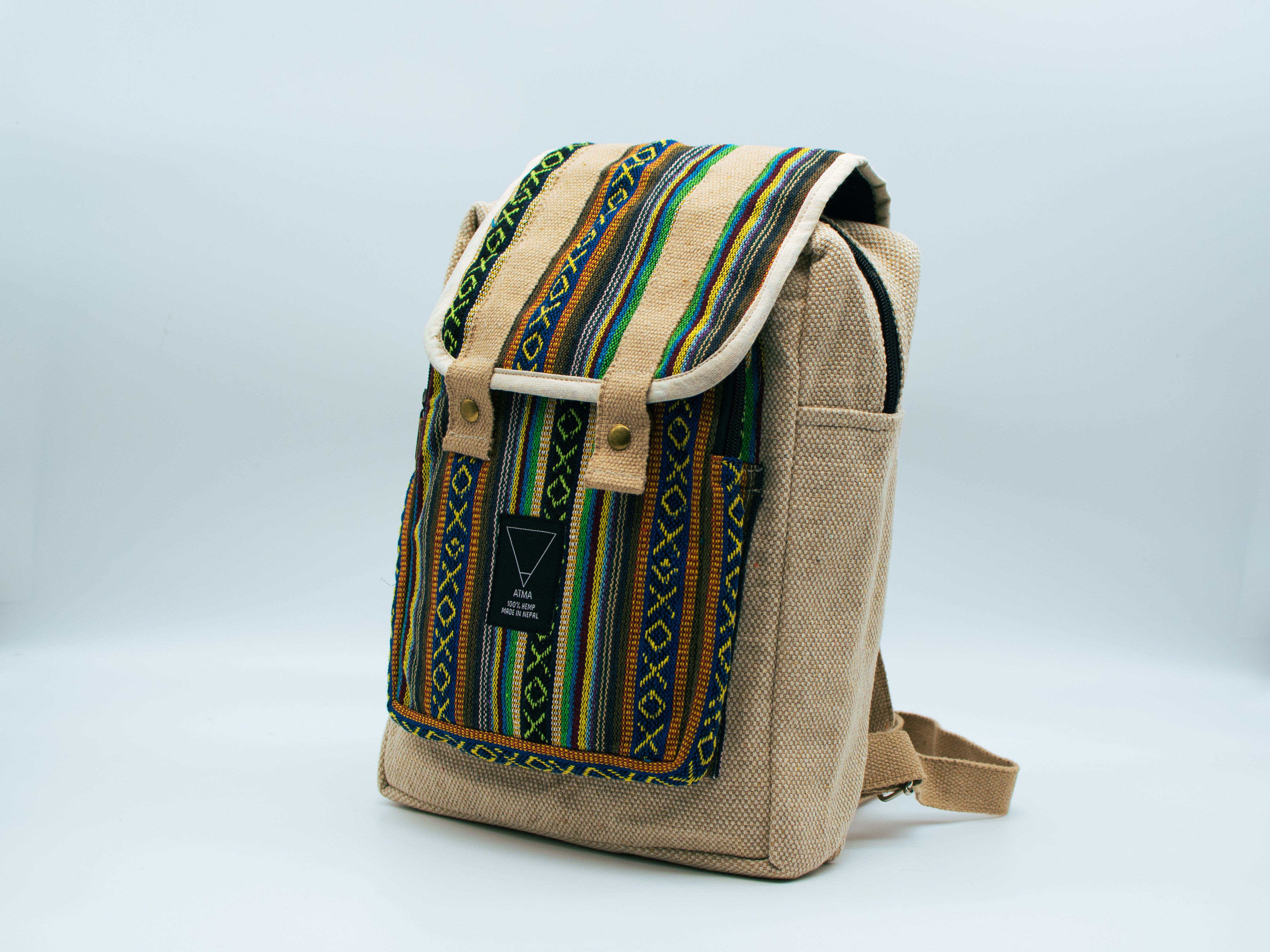 Aurelie Cityrucksack Kleiner City Ruckack, Hanfrucksack, aus nachhaltigem Hanf