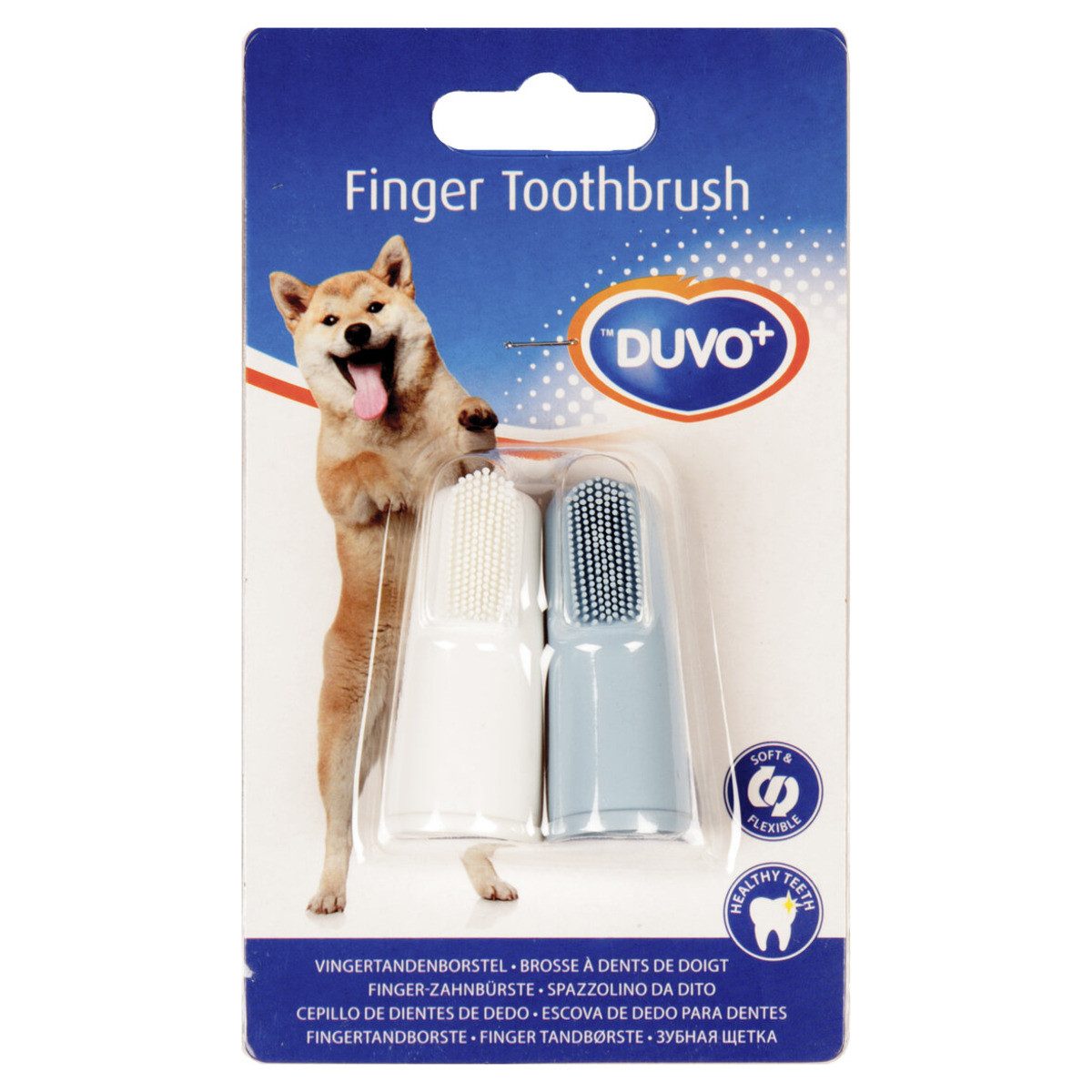 DUVO+ Tierzahnbürste Finger-Zahnbürste