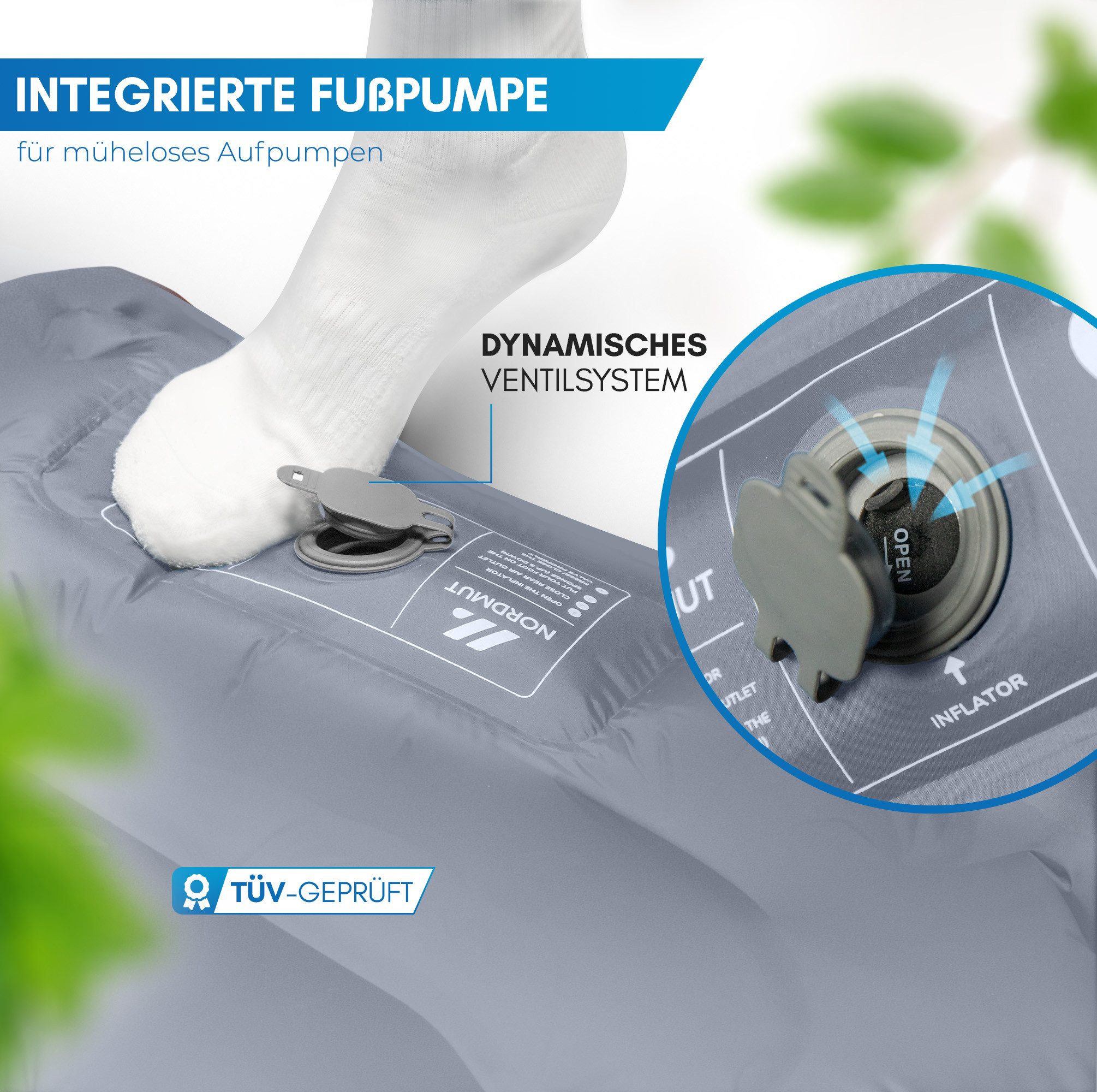 Nordmut Isomatte NORDMUT® Isomatte Selbstaufblasend 10cm