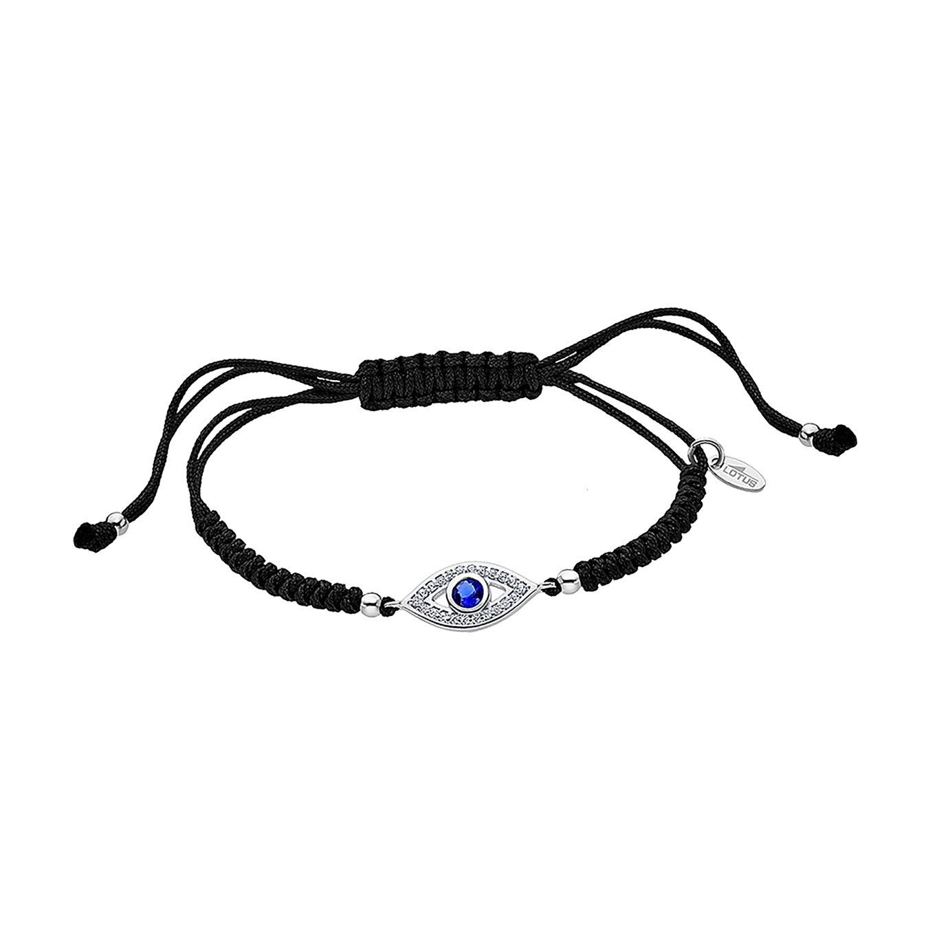 LOTUS SILVER Silberarmband Lotus Silver Auge des Horus Armband (Armband), 925 Sterling Silber Auge des Horus, Farbe: silber, weiß, blau, schwarz